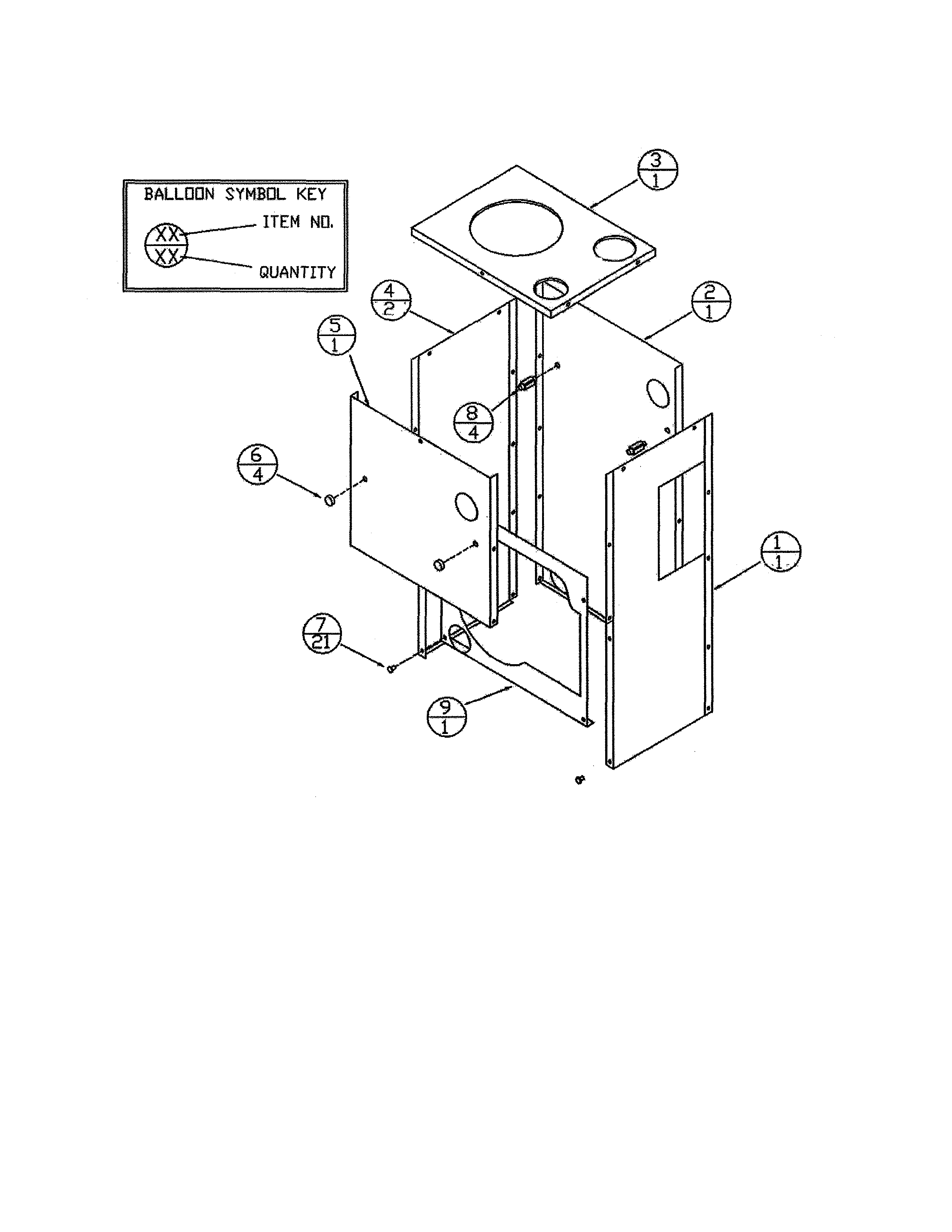 Dunkirk 3EW.65Z side panels diagram