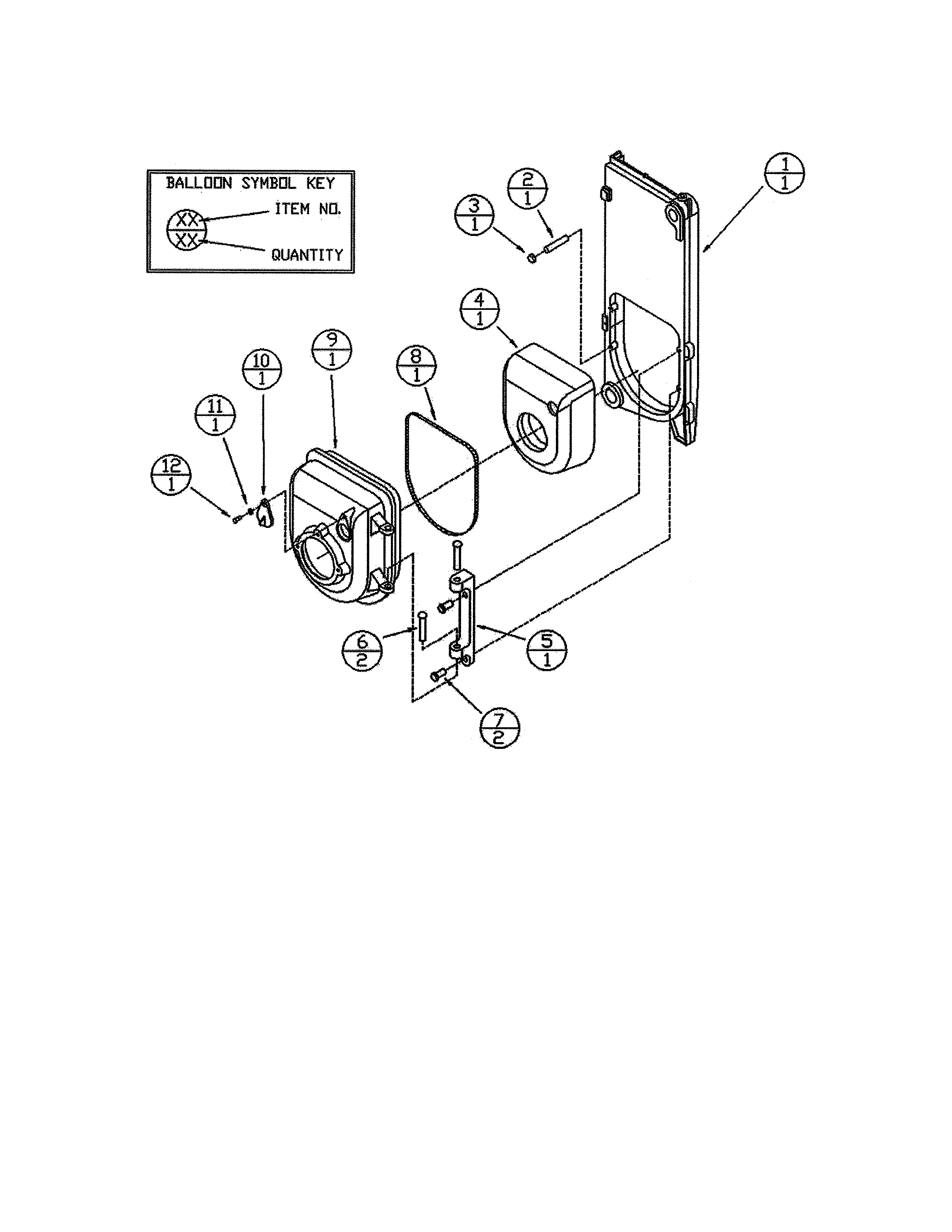 Dunkirk 4EW1.25Z front water section diagram