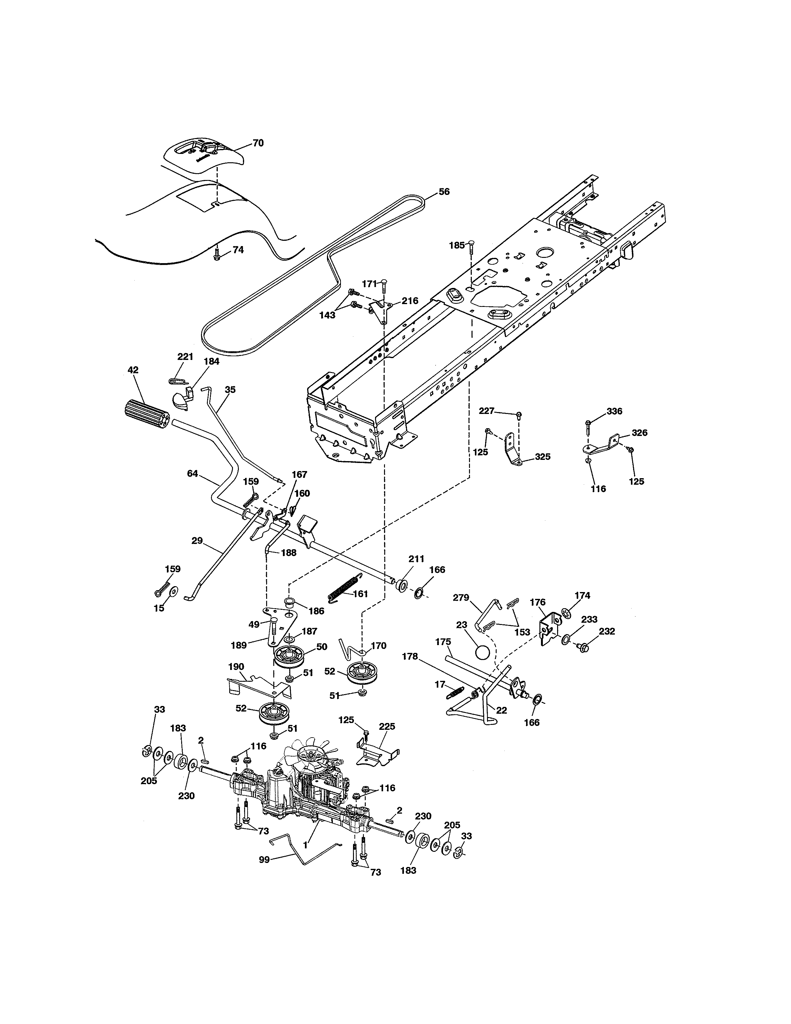 Craftsman 917273900 ground drive diagram