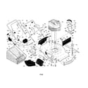 Craftsman 944101761 engine/housing/handle diagram
