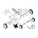 Craftsman 944101761 drive control/gearcase/wheels diagram
