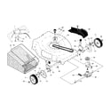 Craftsman 944101781 drive control/gear case/wheels diagram