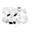 Craftsman 944364741 engine/housing/handle diagram