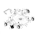Craftsman 944364741 drive control/gear case/wheels diagram