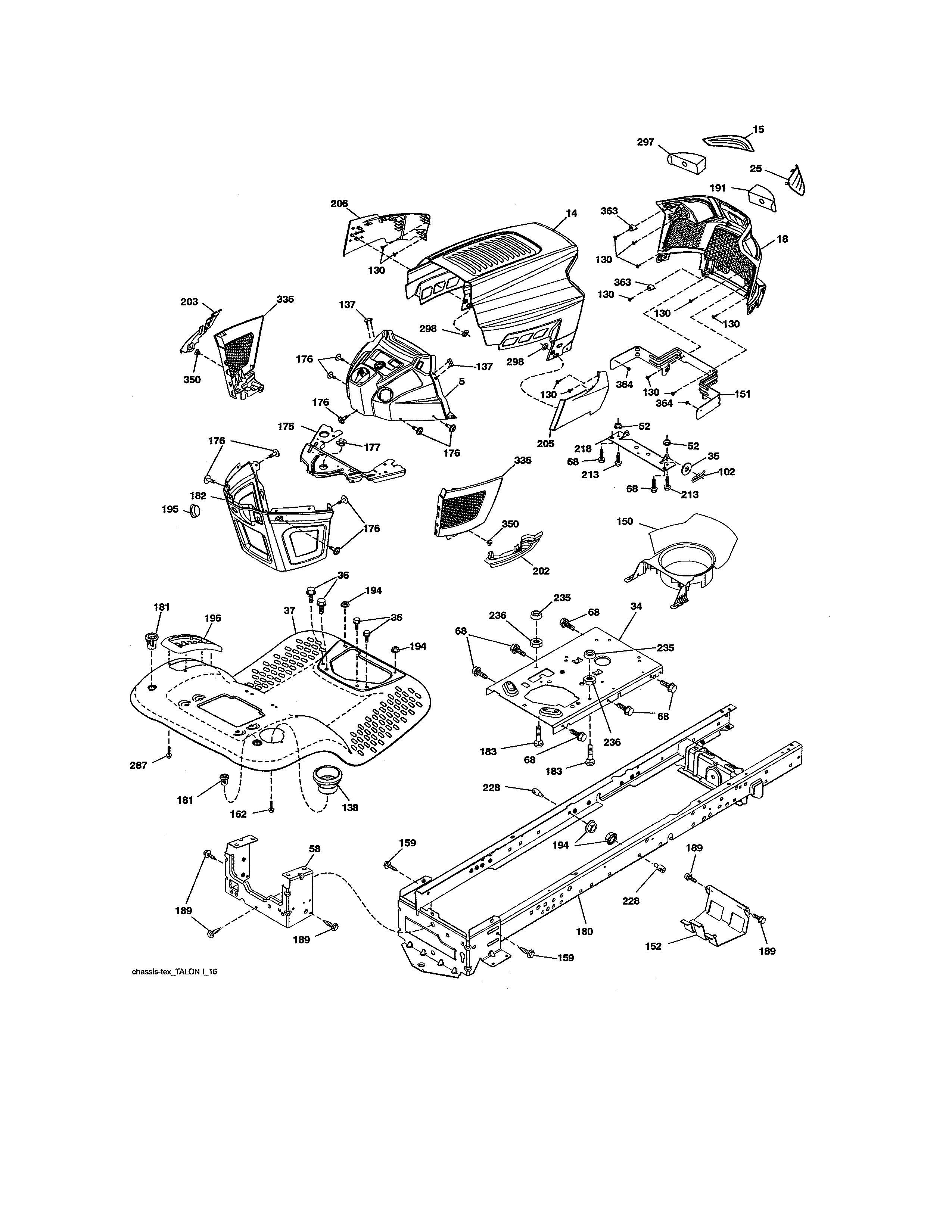 Craftsman 960420217 chassis diagram
