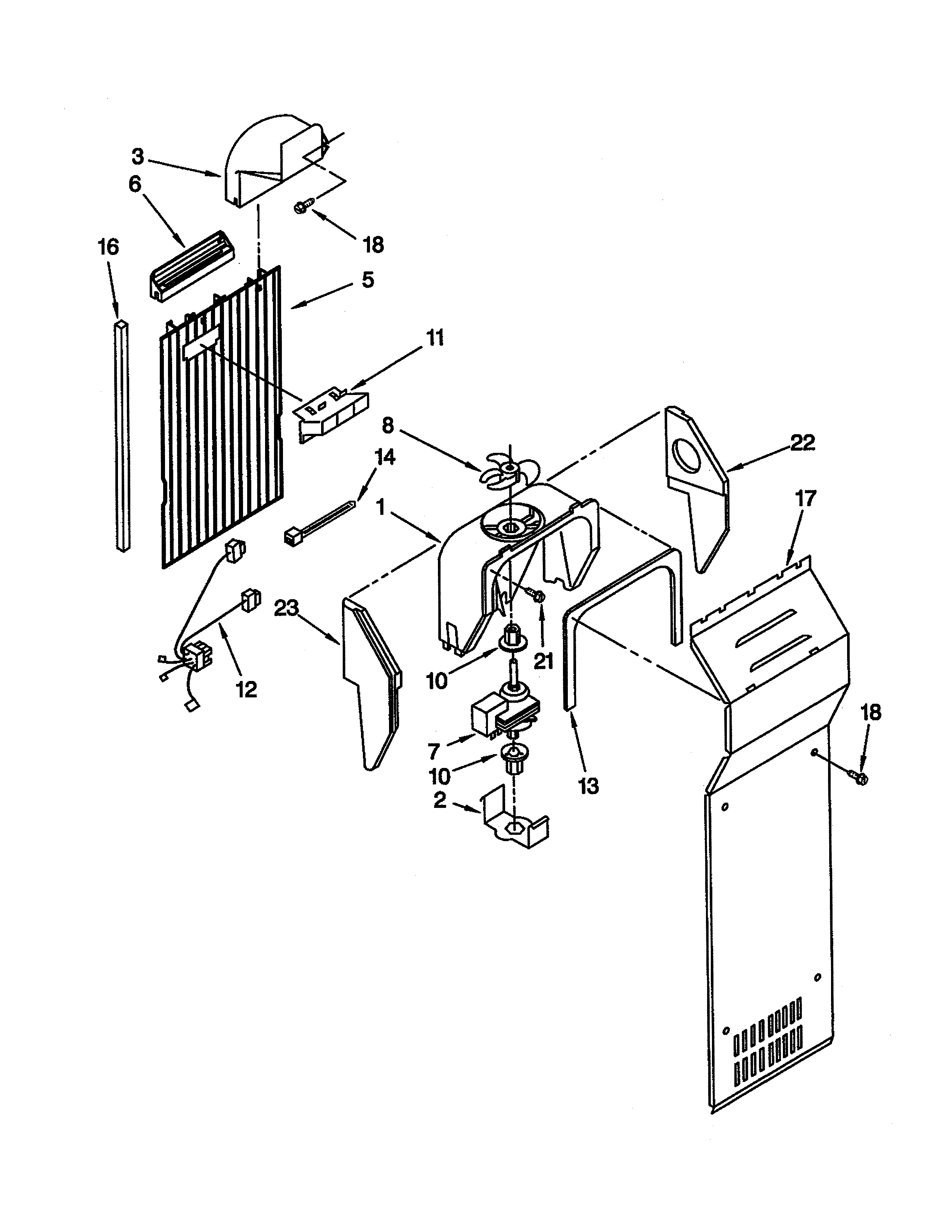 Kenmore 10652242102 air flow diagram