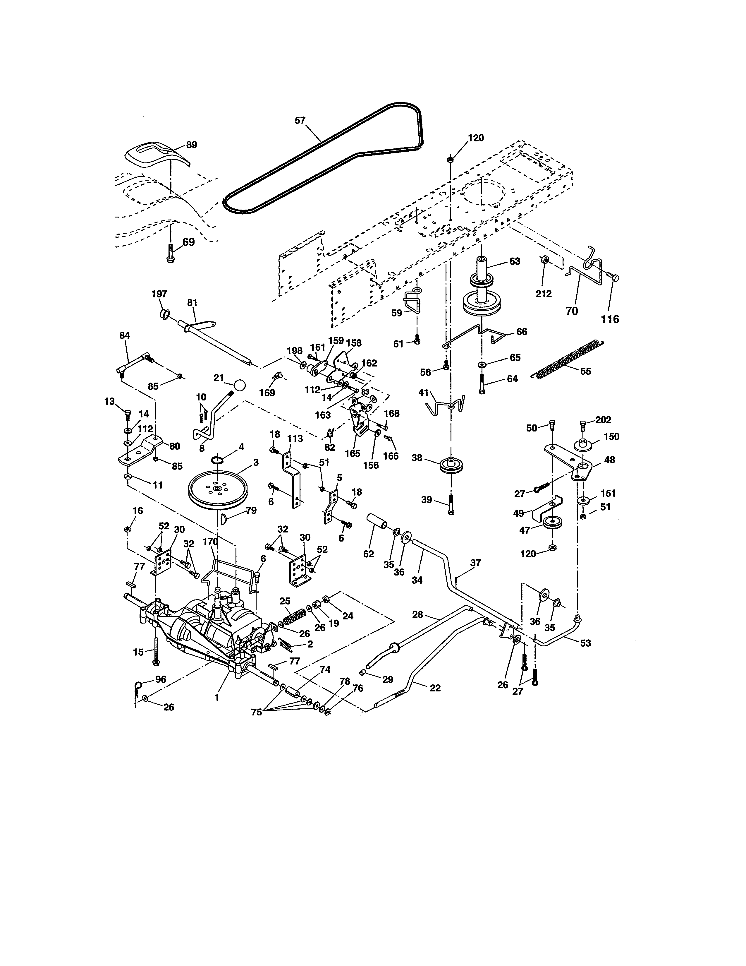 Craftsman 917276817 ground drive diagram