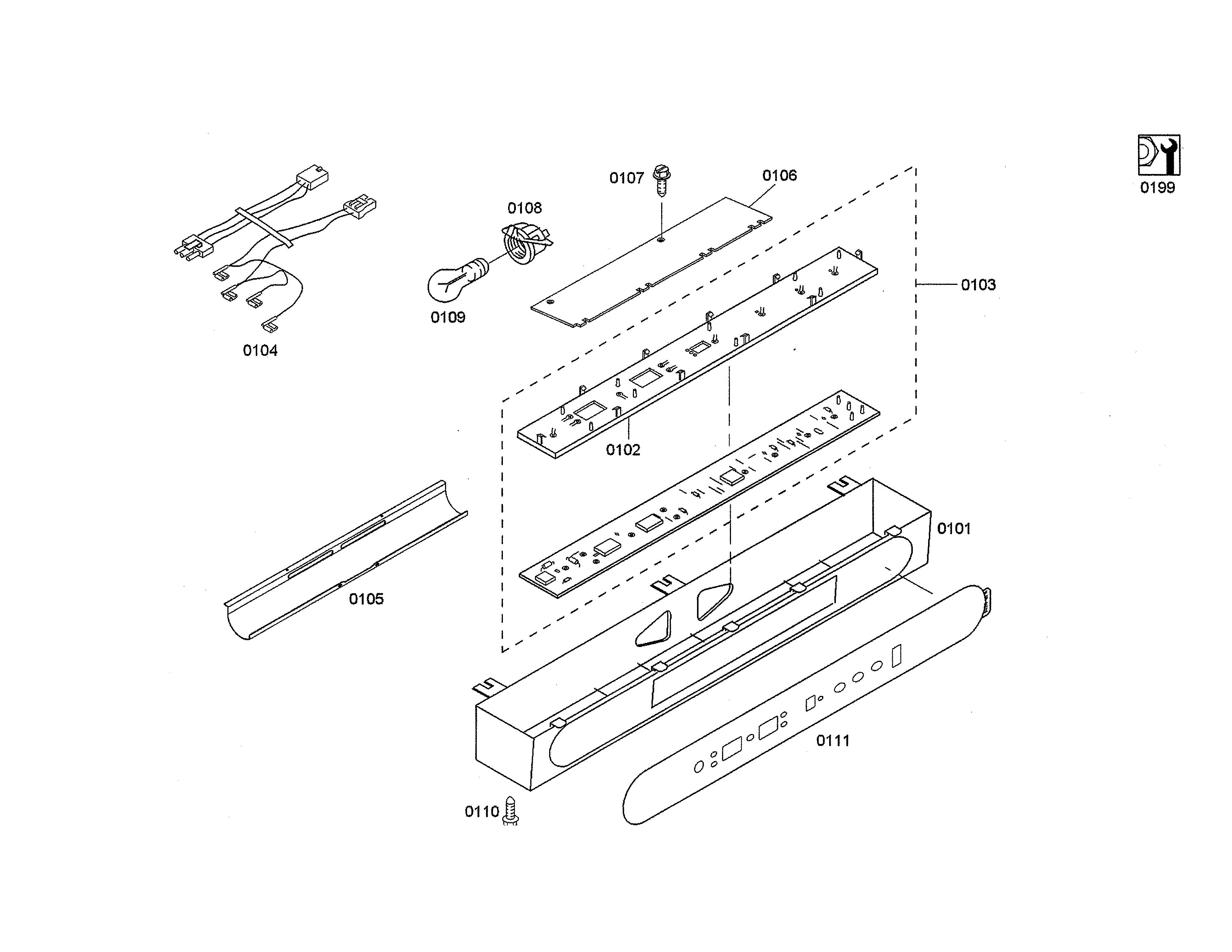Thermador KBUIT4855E/04 control box/circuit board diagram