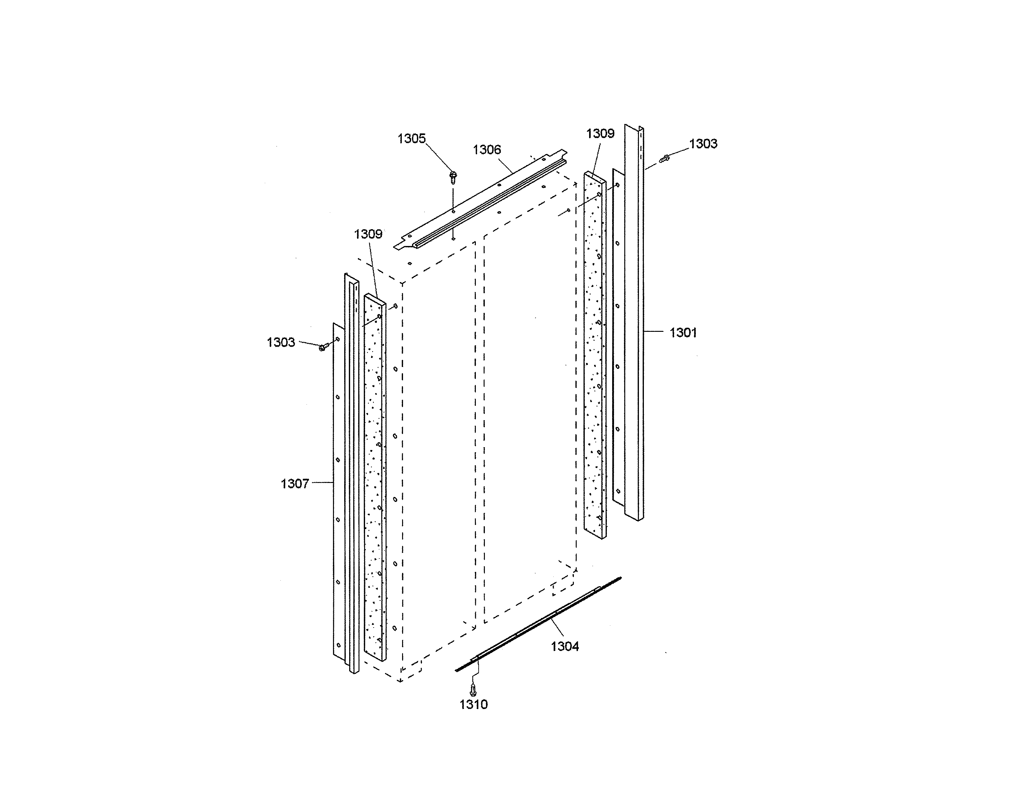 Thermador KBUIT4855E/04 cabinet trim diagram