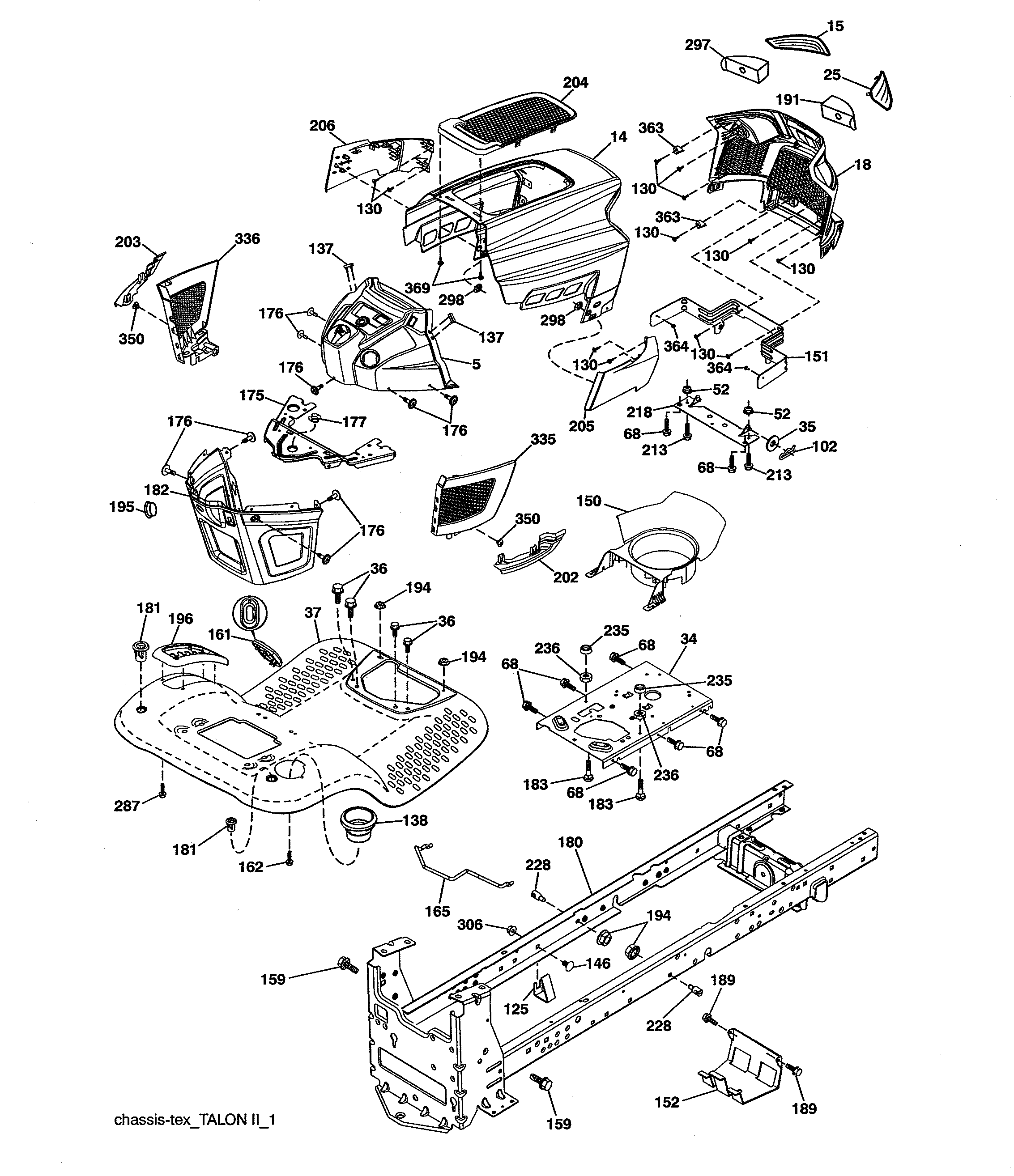 Craftsman 960420218 chassis diagram
