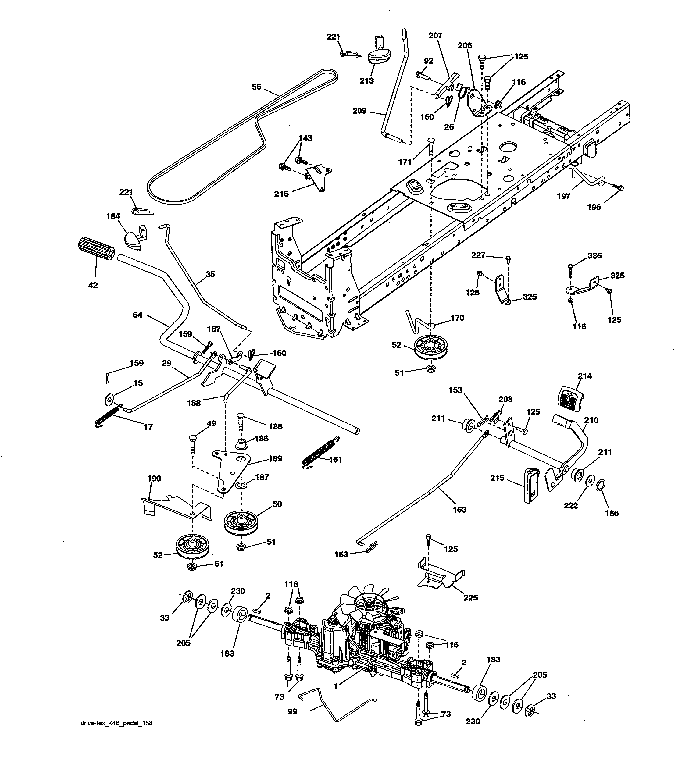 Craftsman 960420218 ground drive diagram