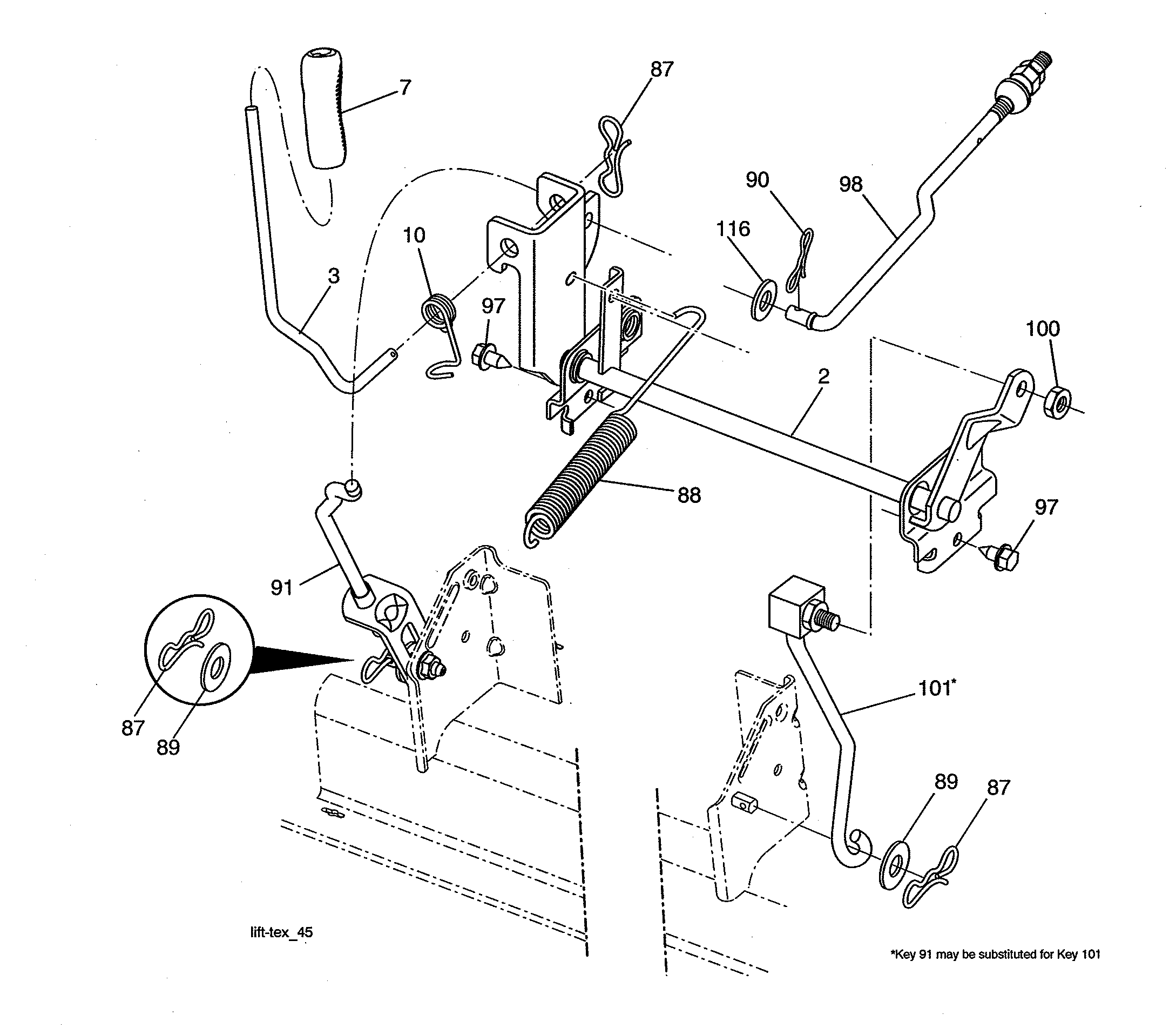 Craftsman 960420218 lift diagram