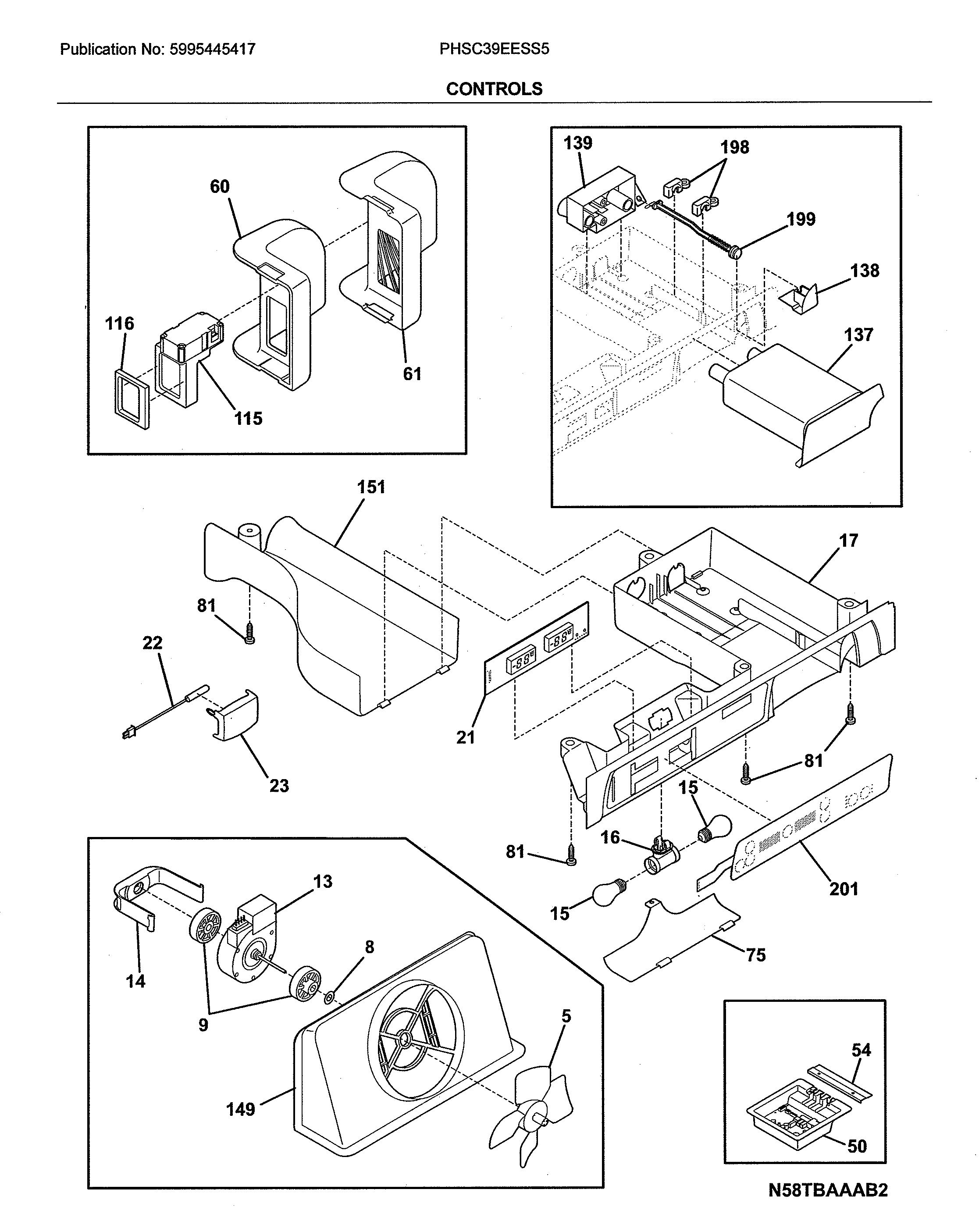 Frigidaire PHSC39EESS5 controls diagram