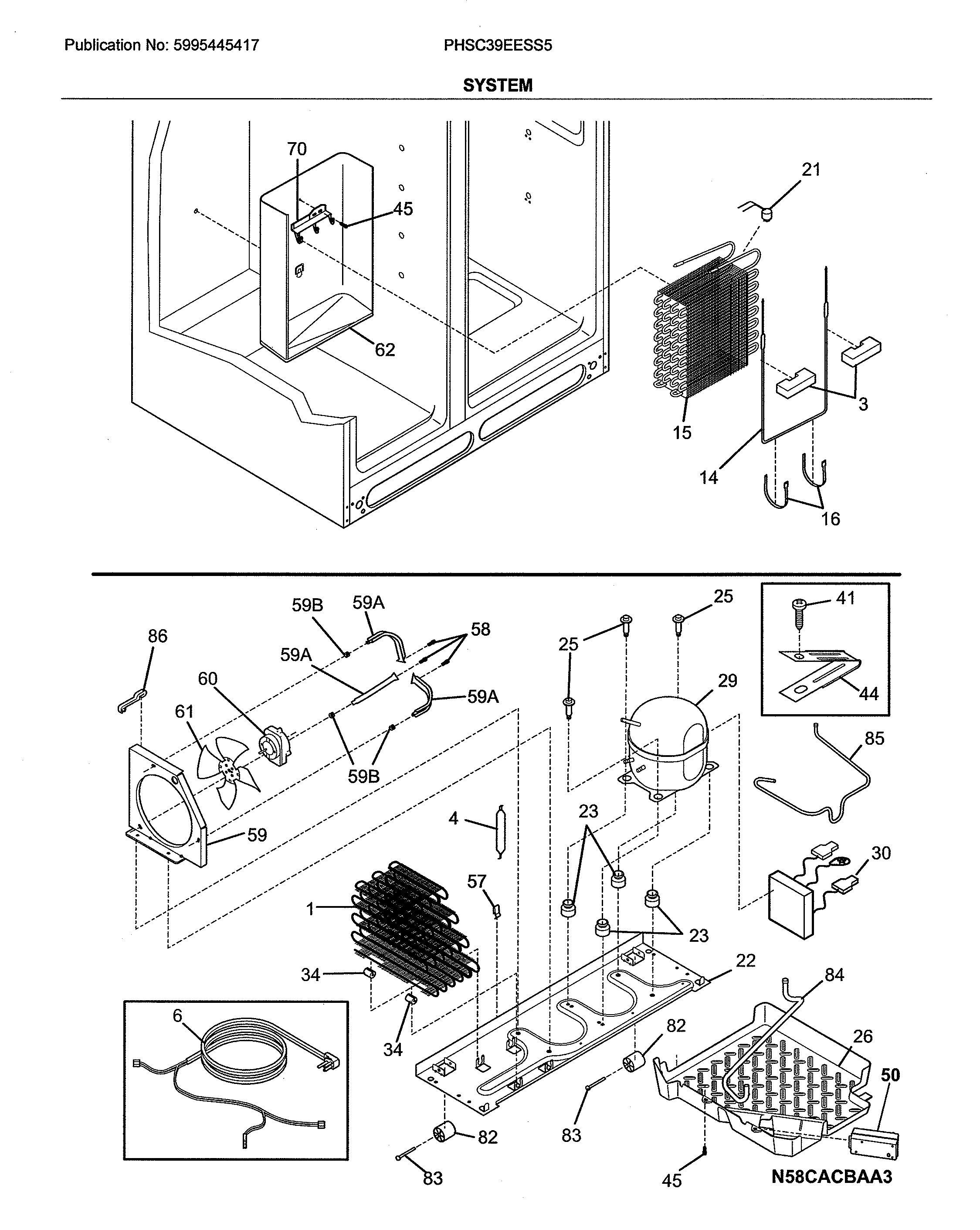 Frigidaire PHSC39EESS5 system diagram