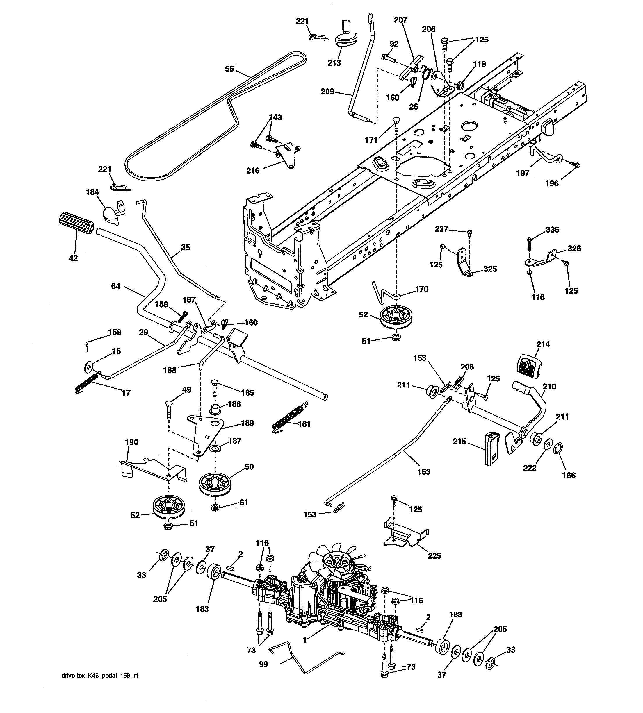 Craftsman 960420219 ground drive diagram