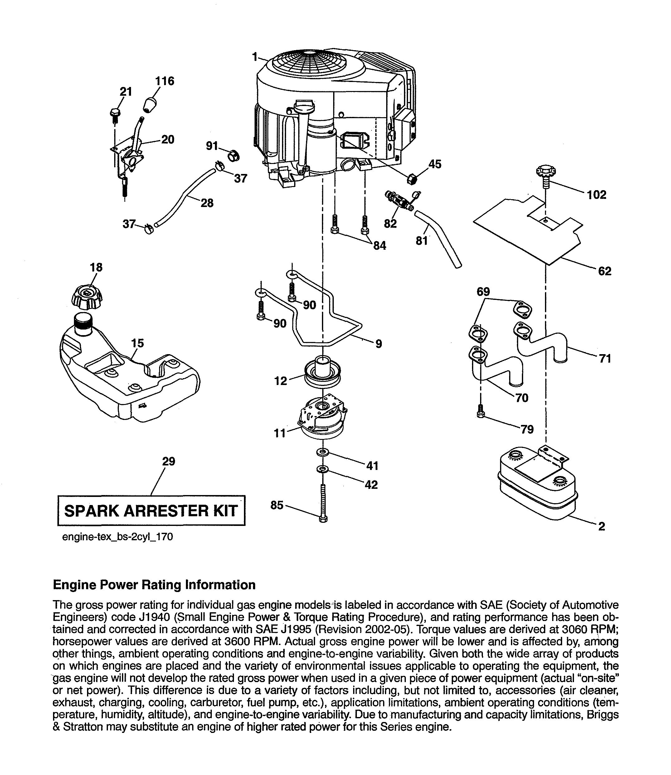 Craftsman 960420222 engine diagram
