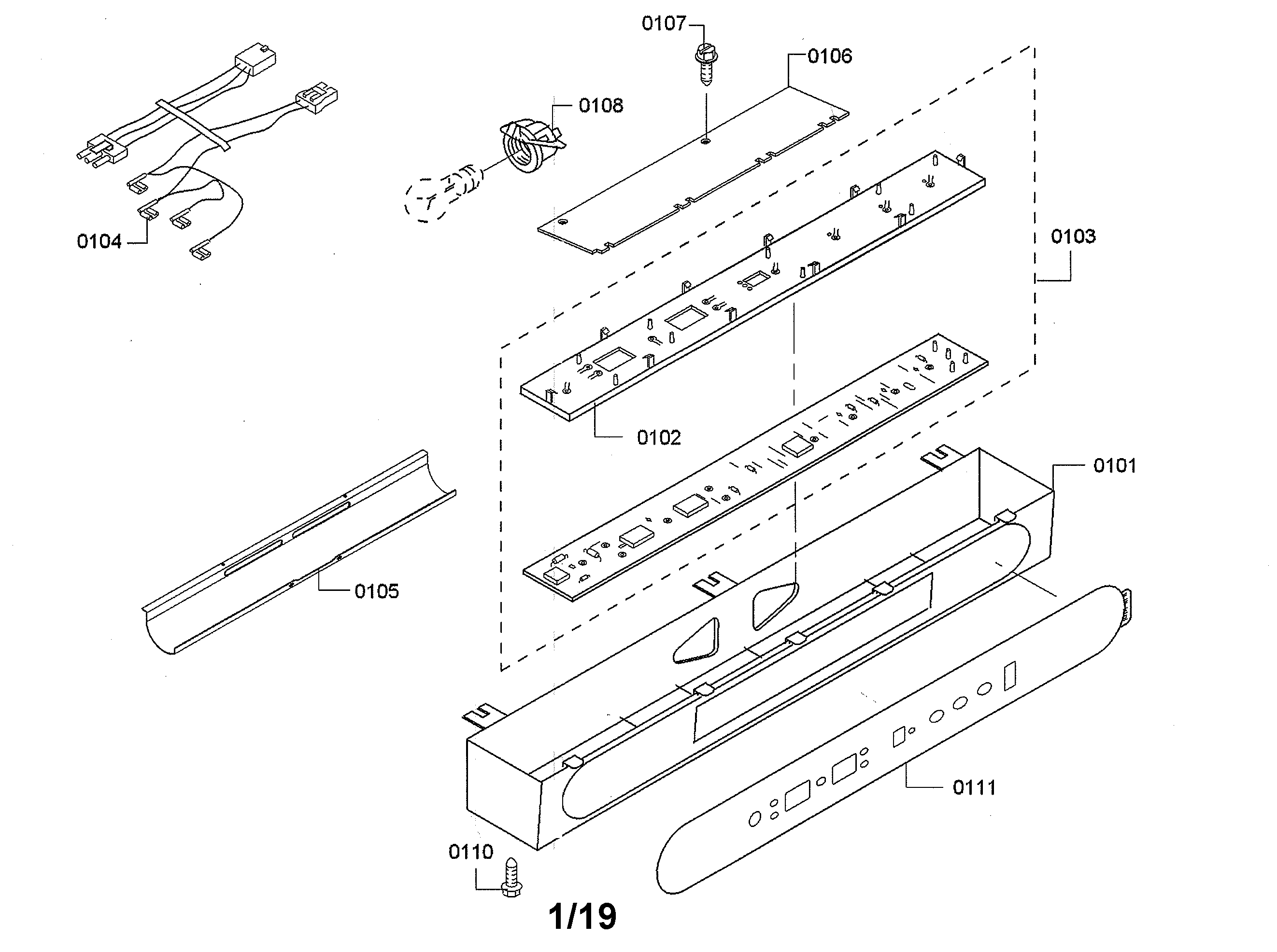 Thermador KBUIT4855E/06 control box/circuit board diagram