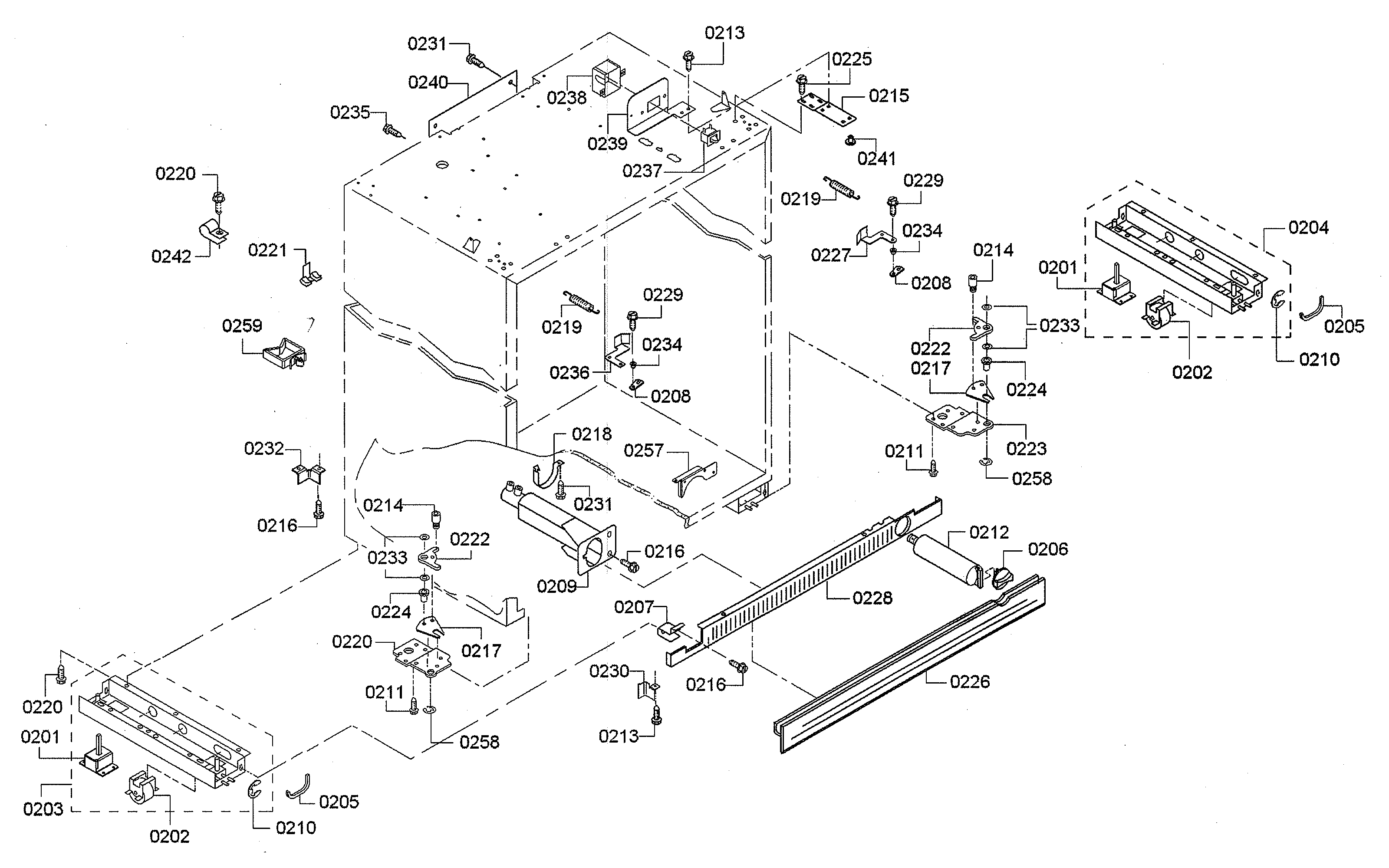 Thermador KBUIT4855E/06 roller/water filter housing diagram