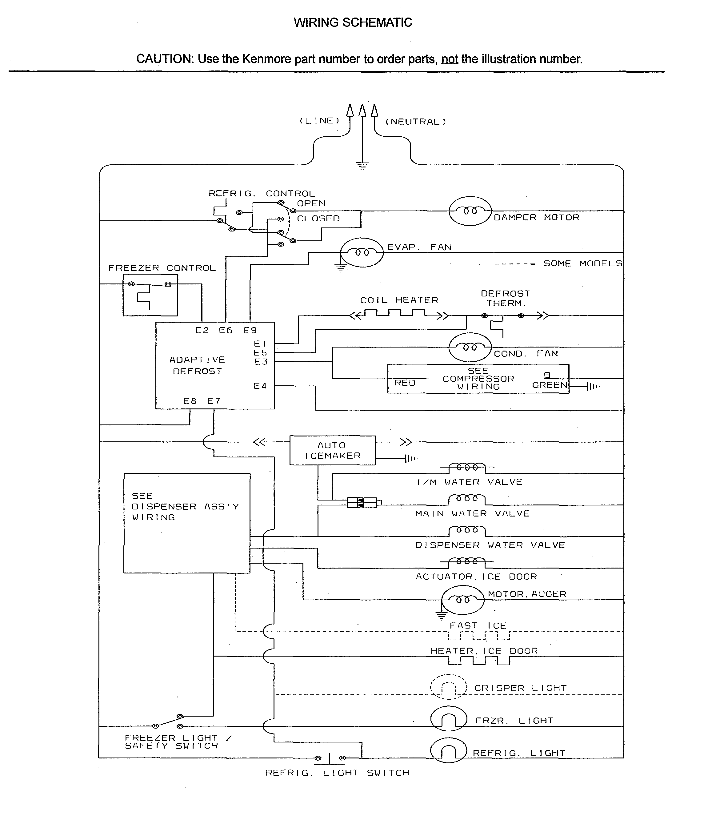 Kenmore 25353679302 wiring schematic diagram