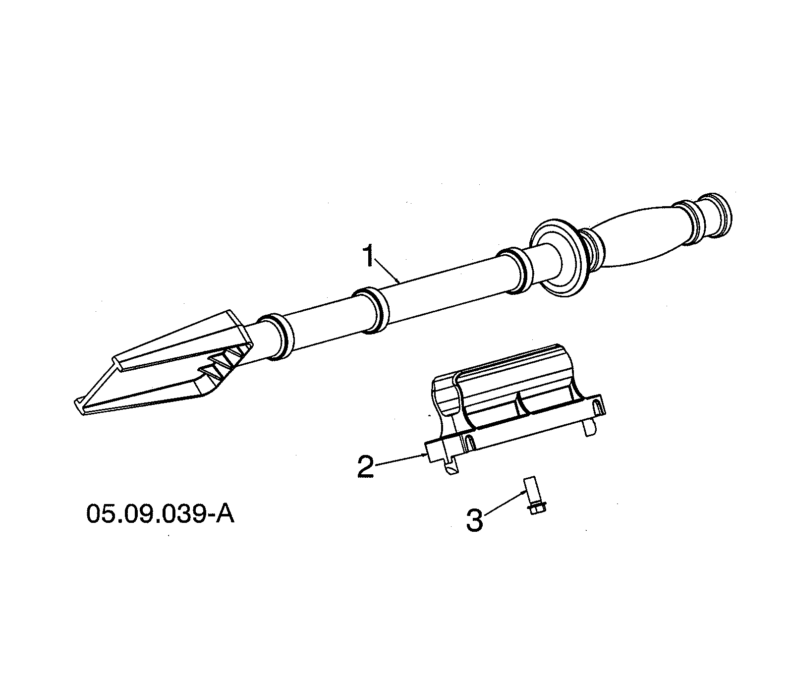 Husqvarna ST224-96193009603 cleanout tool diagram