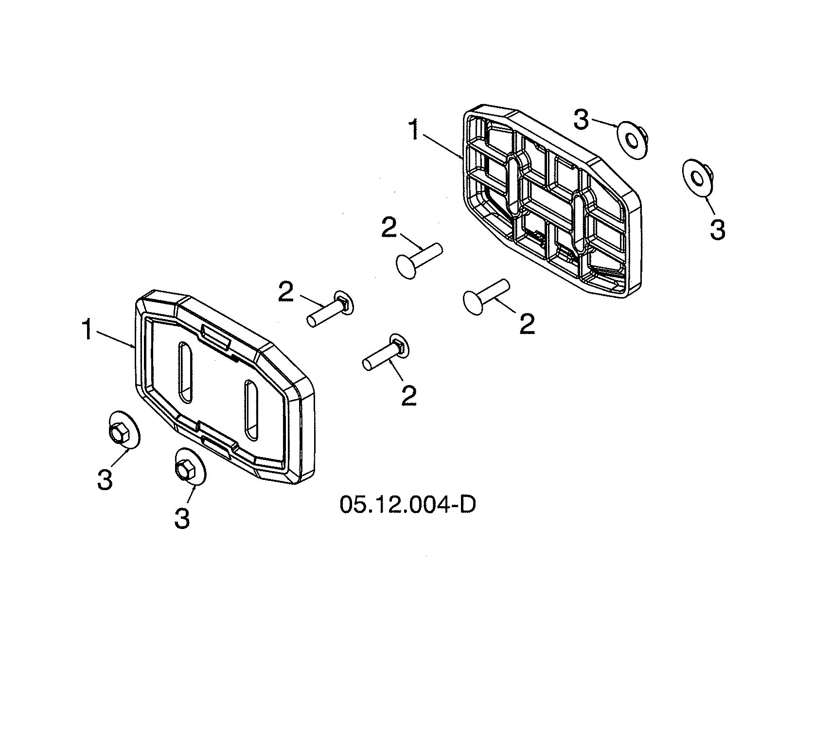 Husqvarna ST224-96193009603 skid show diagram