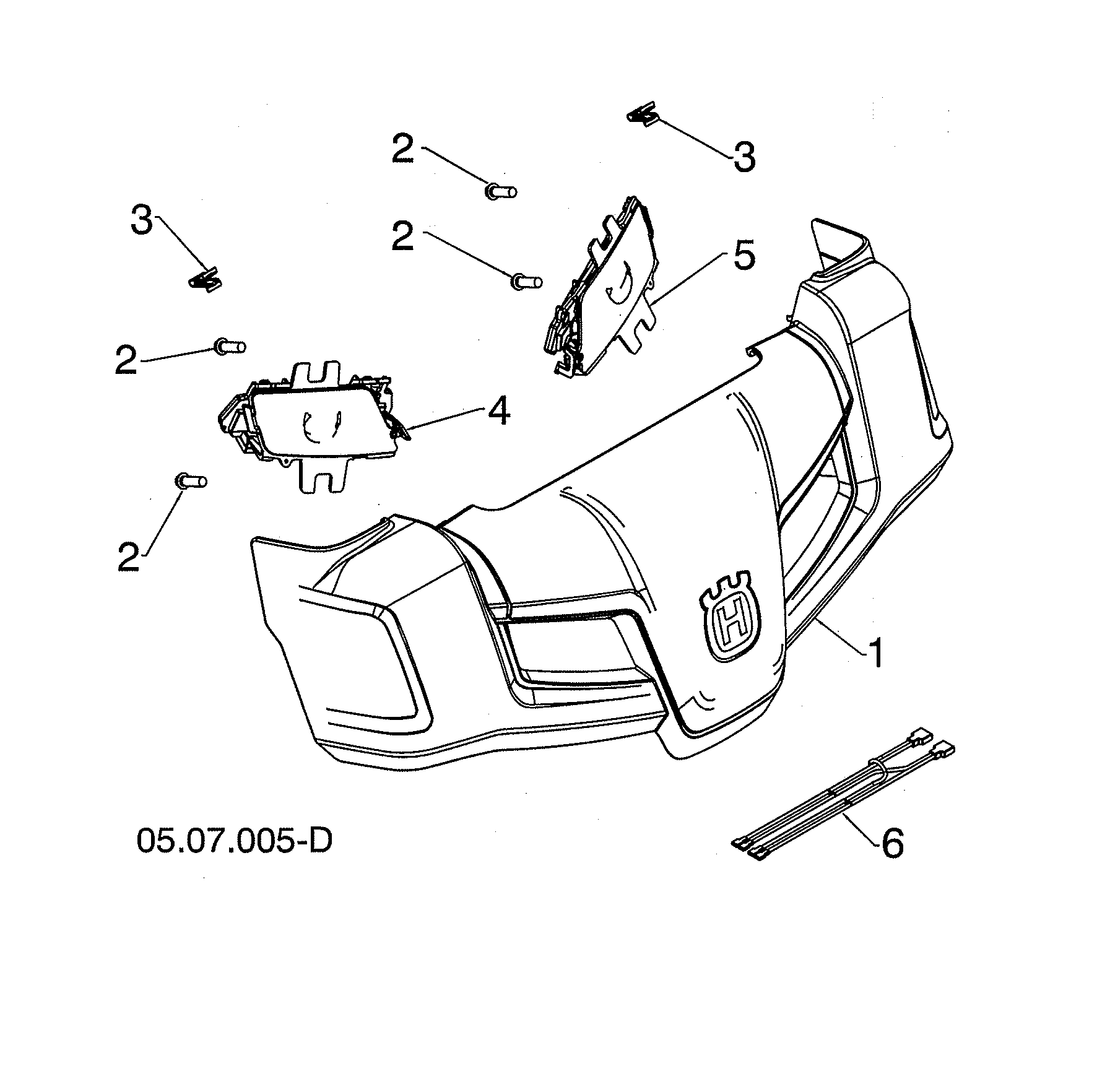 Husqvarna ST224-96193009603 console diagram