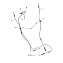 Husqvarna 96193009603 control cable - drive/auger/speed diagram