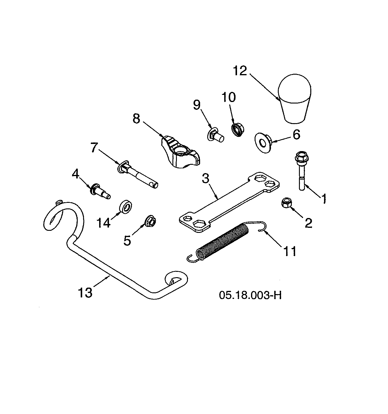 Husqvarna ST224-96193009603 bag of parts diagram