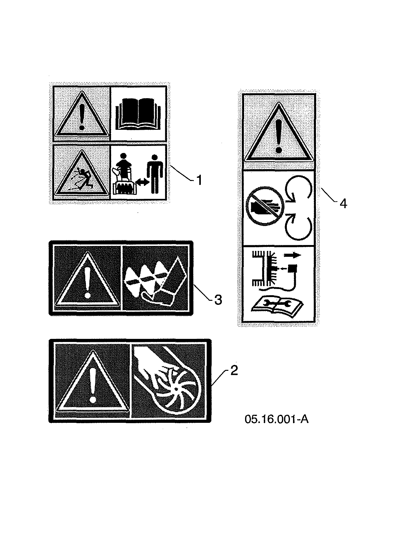 Husqvarna ST224-96193009603 decals diagram
