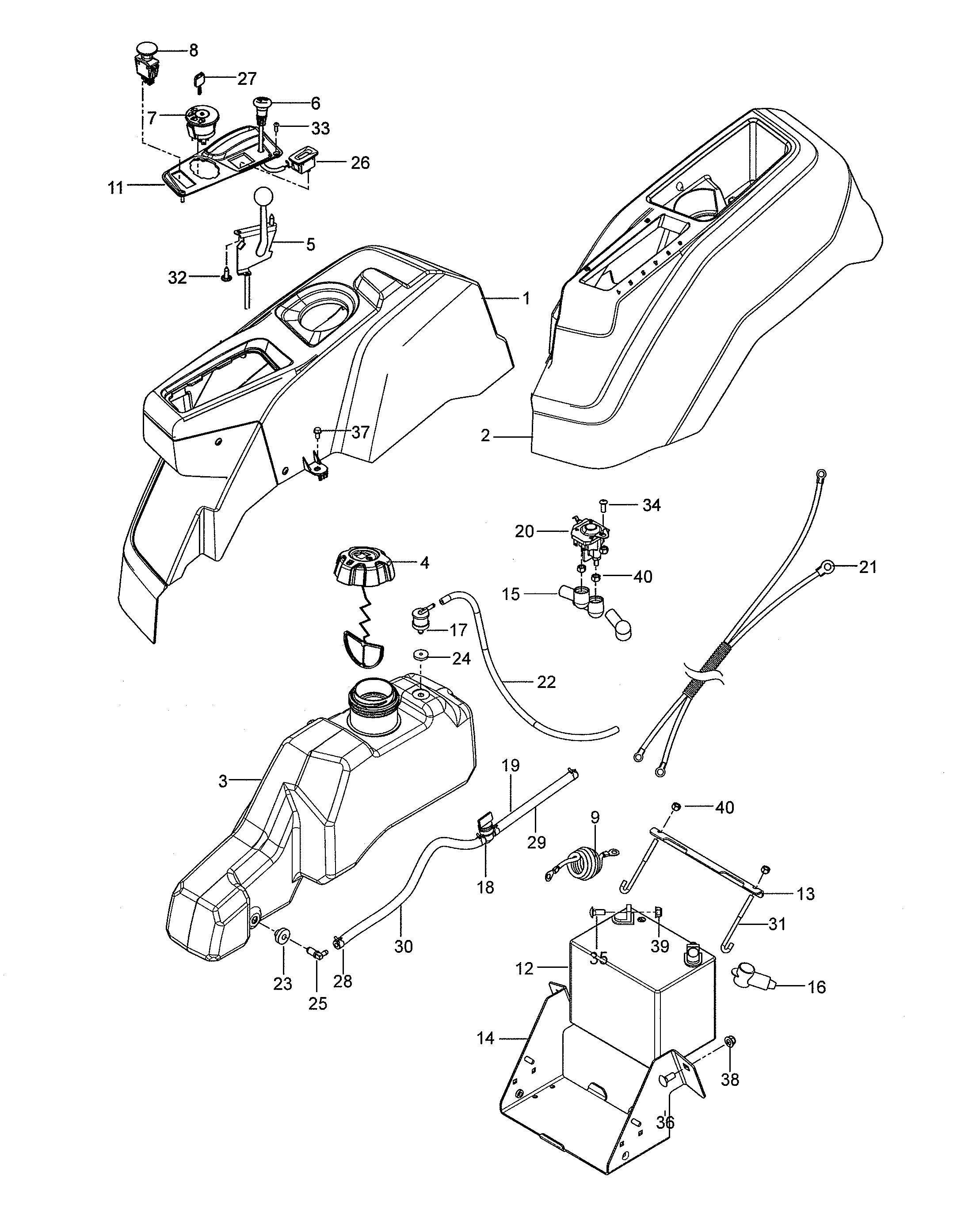 Husqvarna Z142-967924801-00 ignition system diagram