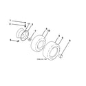 Husqvarna 96043026000 wheels & tires diagram