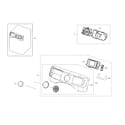 Samsung WF45N5300AF/US-00 control panel parts diagram
