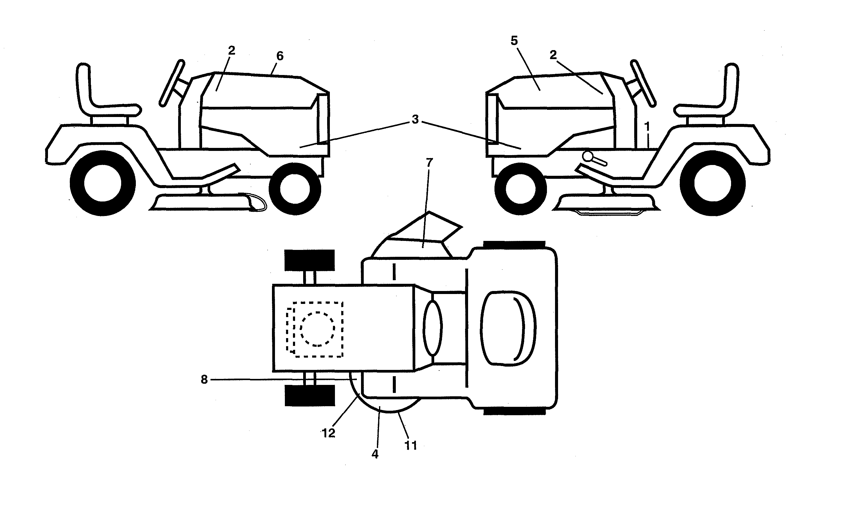 Husqvarna 96043027300 decals diagram