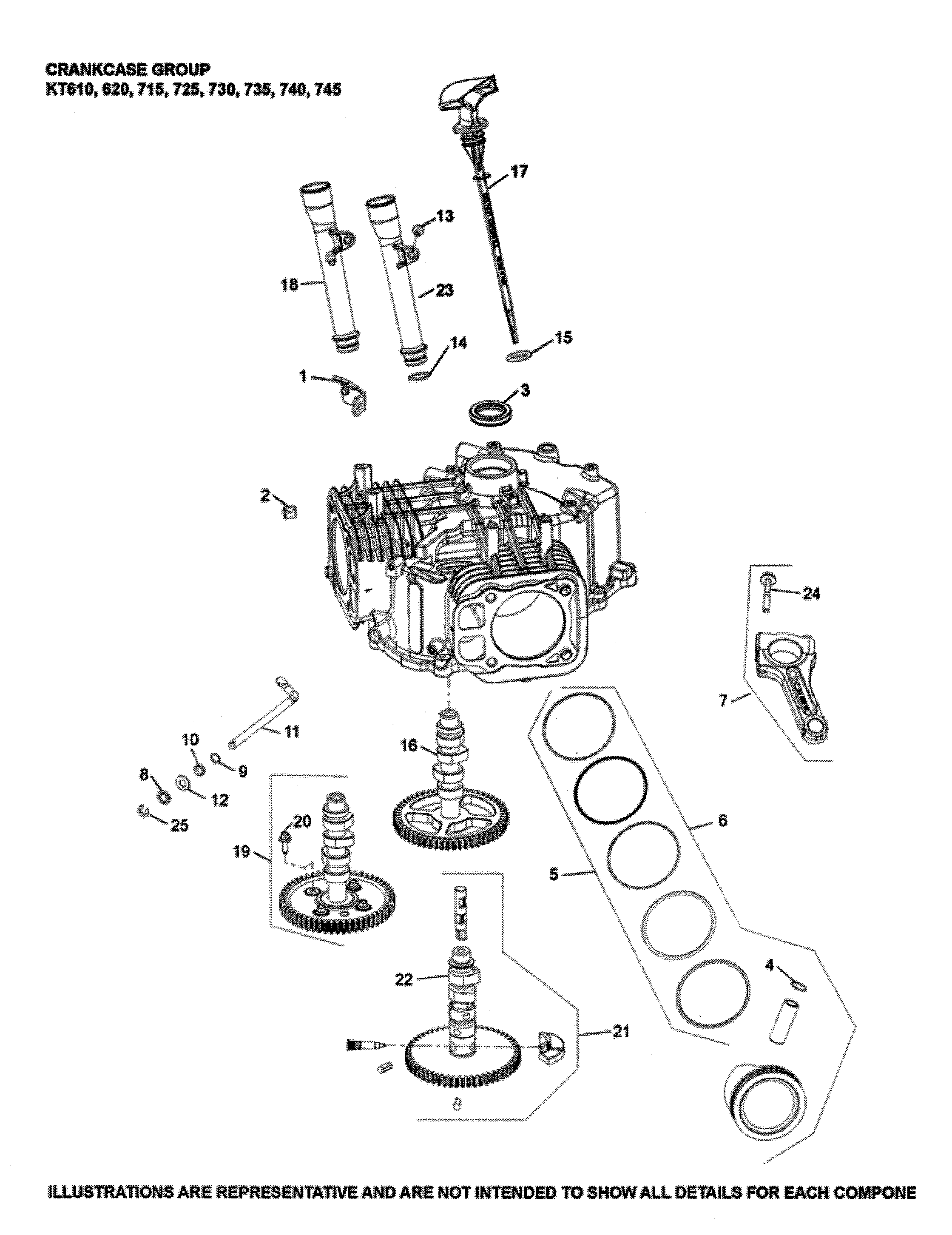 Husqvarna LGT48DXL-96043026000 crankcase diagram
