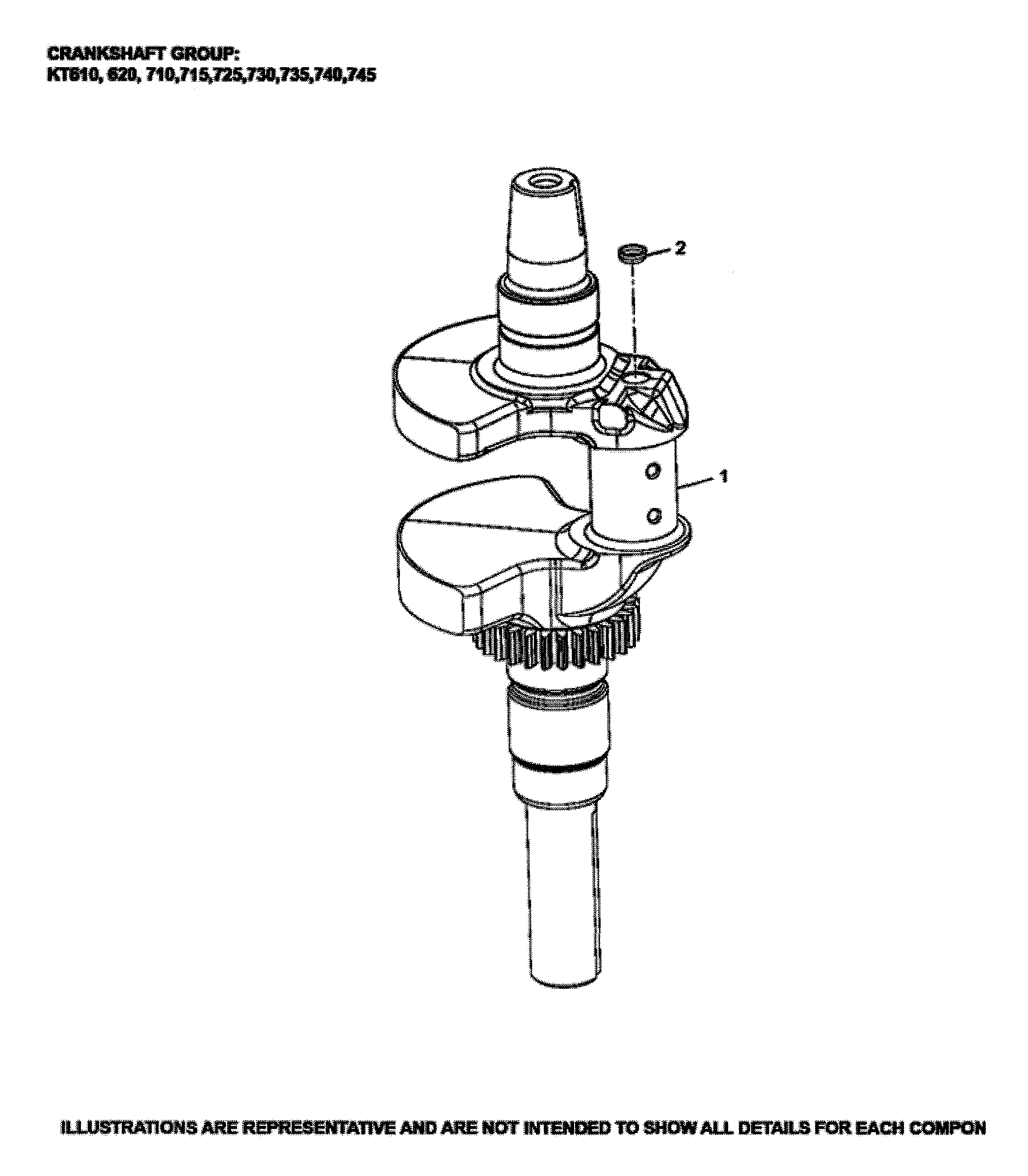 Husqvarna LGT48DXL-96043026000 crankshaft diagram