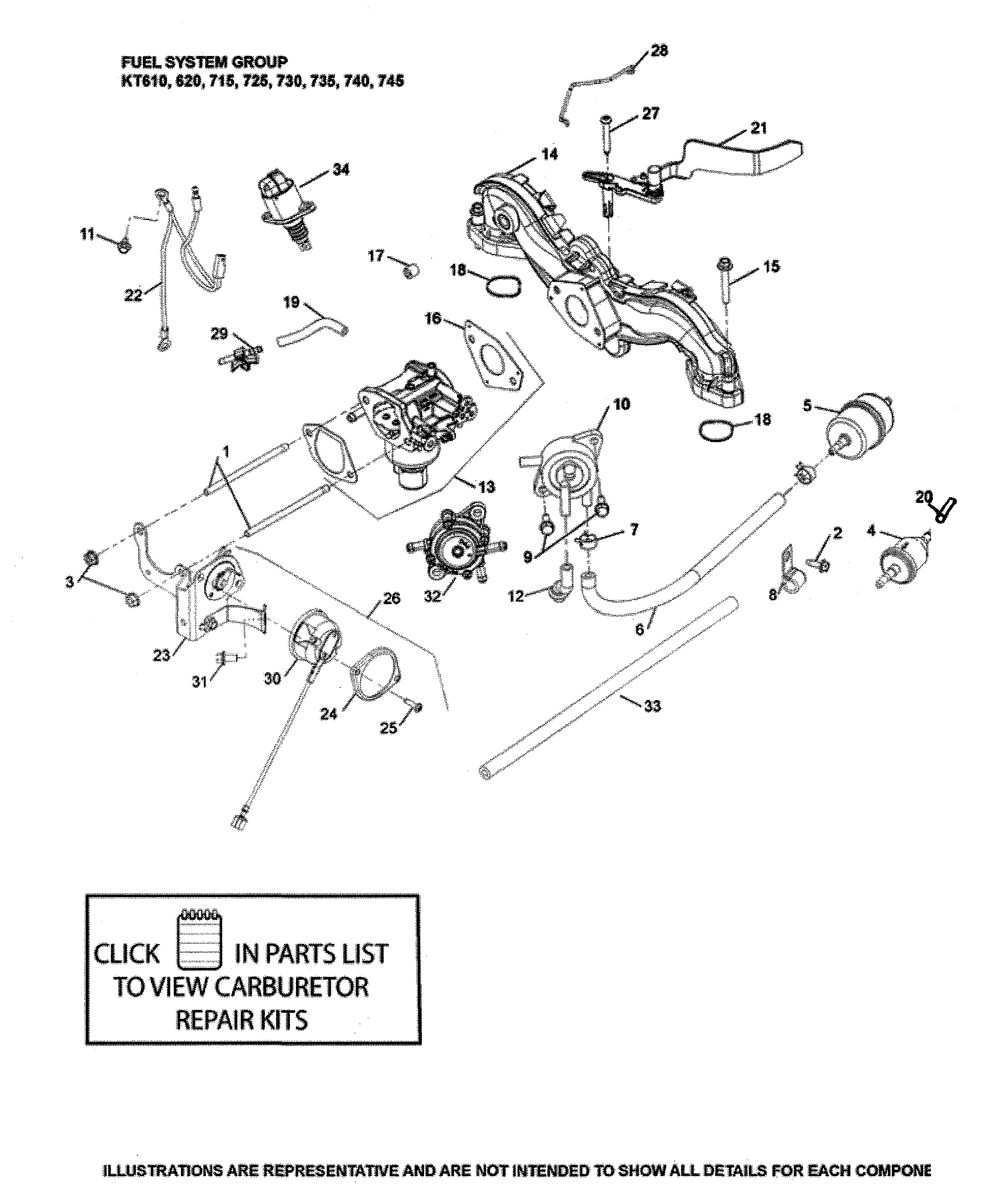 Husqvarna LGT48DXL-96043026000 fuel system diagram
