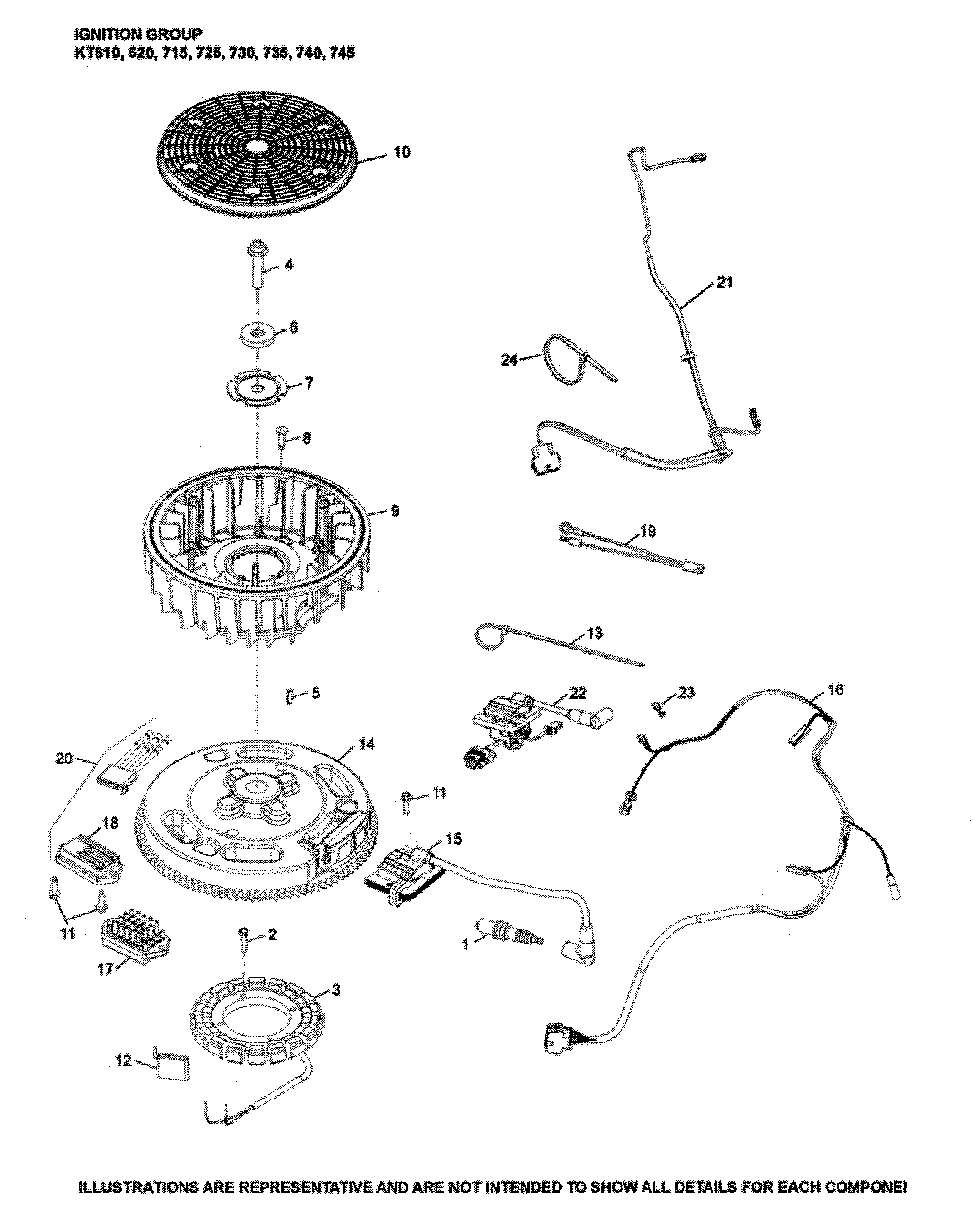 Husqvarna LGT48DXL-96043026000 ignition diagram