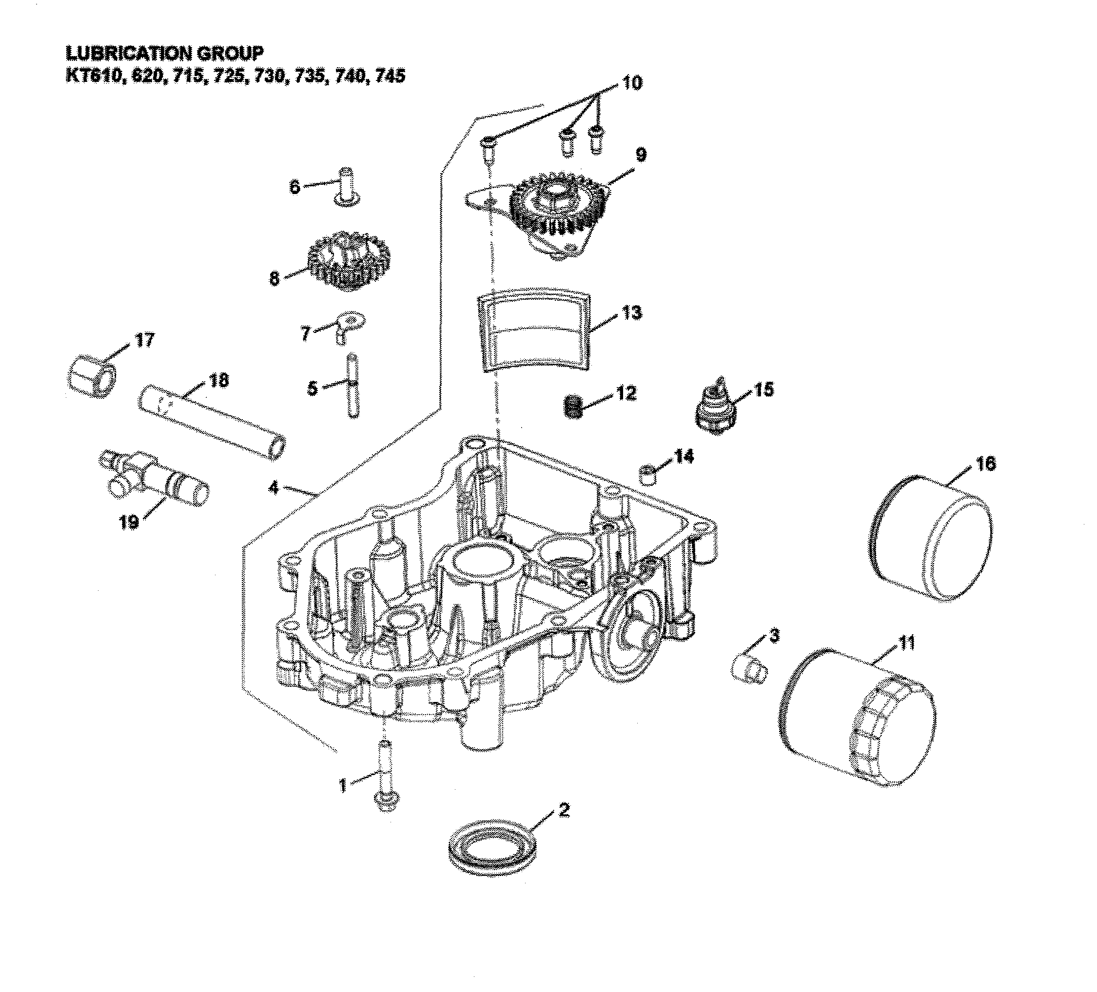 Husqvarna LGT48DXL-96043026000 lubrication diagram