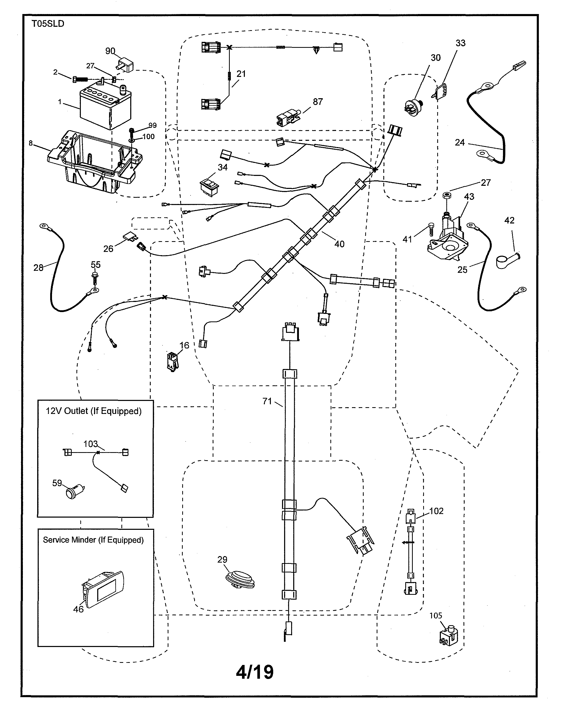 Husqvarna YTH20K46-96043027700 electrical diagram