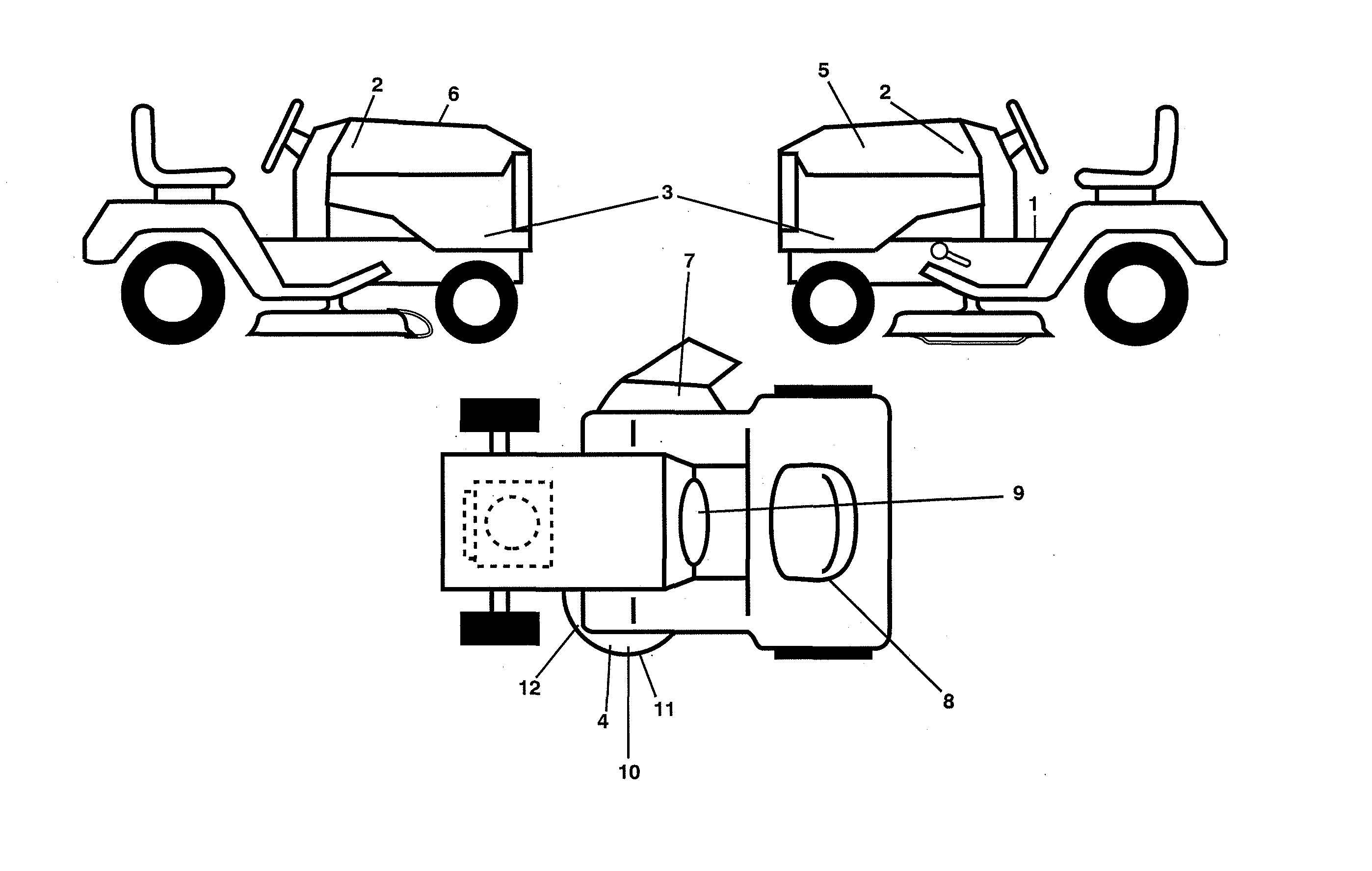 Husqvarna 96043028100 decals diagram