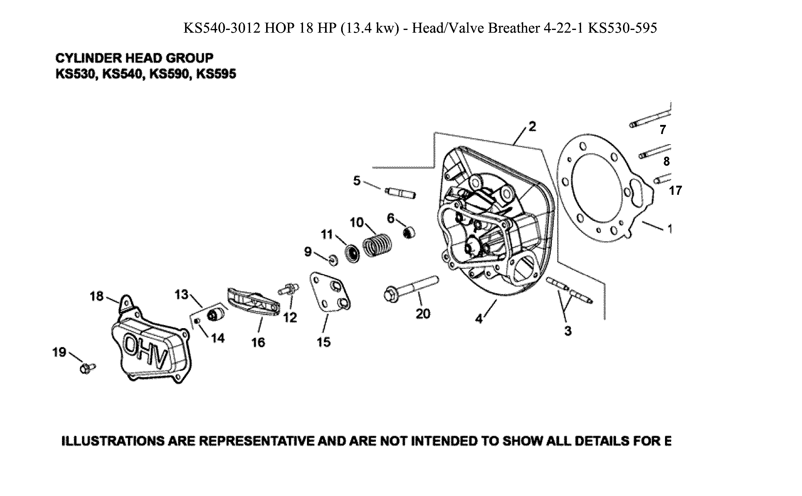 Husqvarna 96041039300 cylinder head diagram