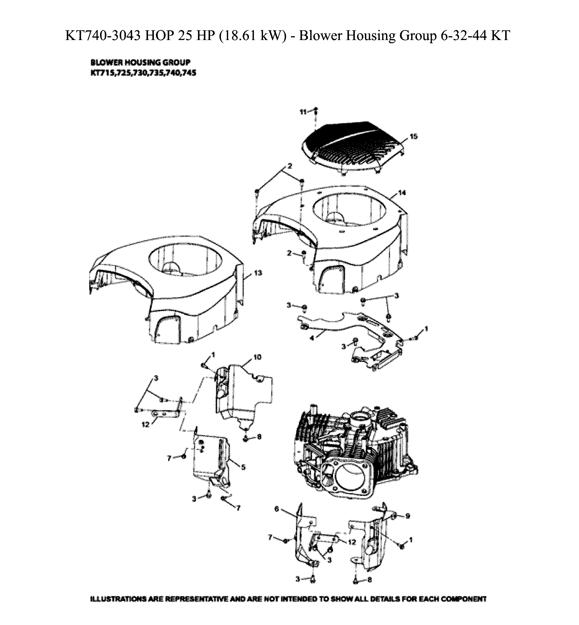 Husqvarna 96043028100 blower housing diagram