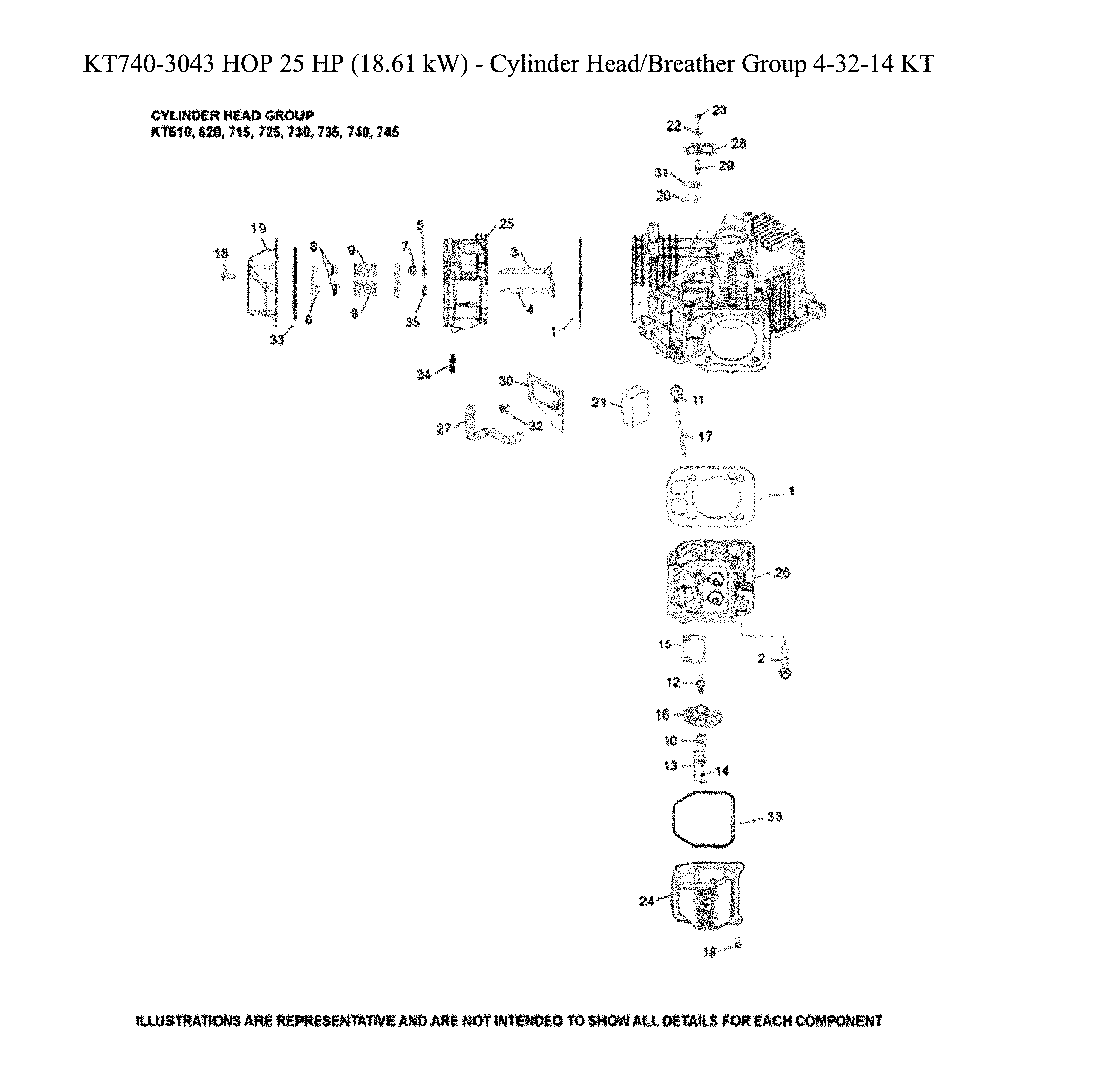 Husqvarna 96043028100 cylinder head diagram