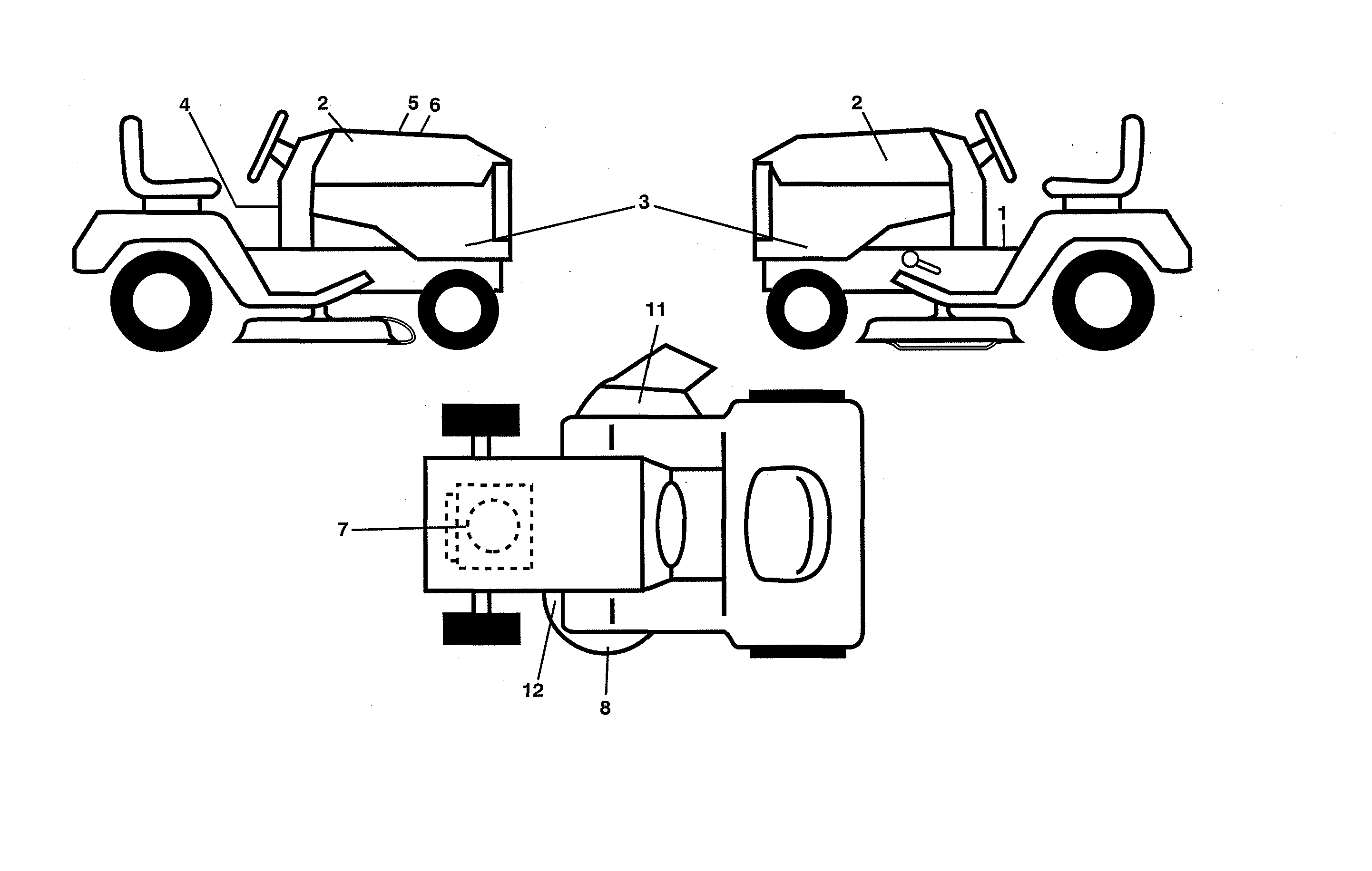 Husqvarna 96043027100 decals diagram