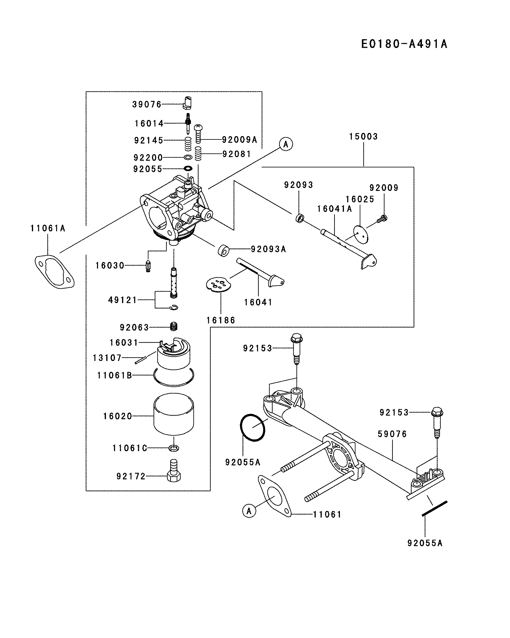 Husqvarna 96013000101 carburetor diagram