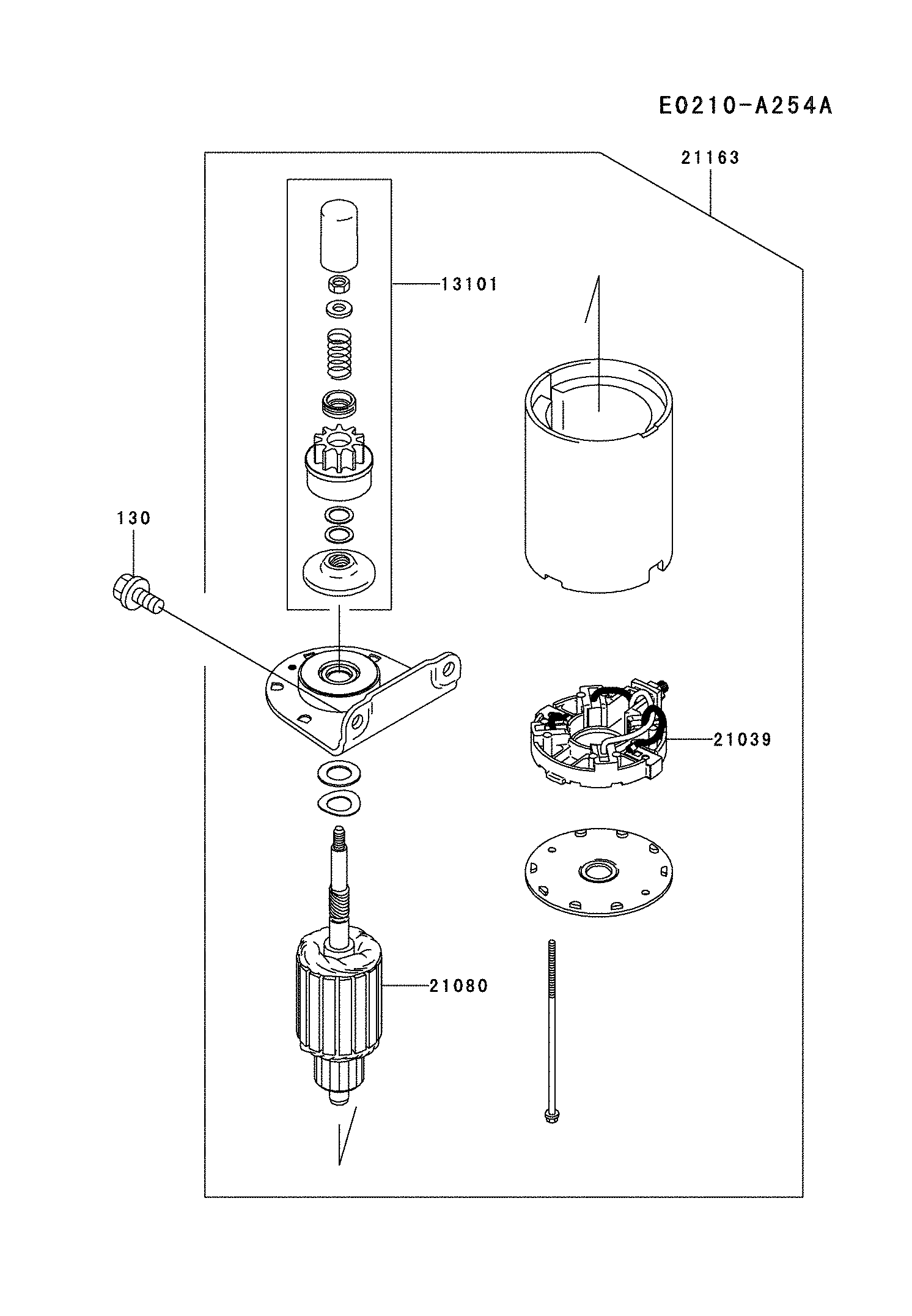 Husqvarna 96013000101 starter diagram