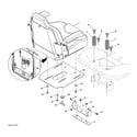Husqvarna TS354X-96043029500 seat assembly diagram