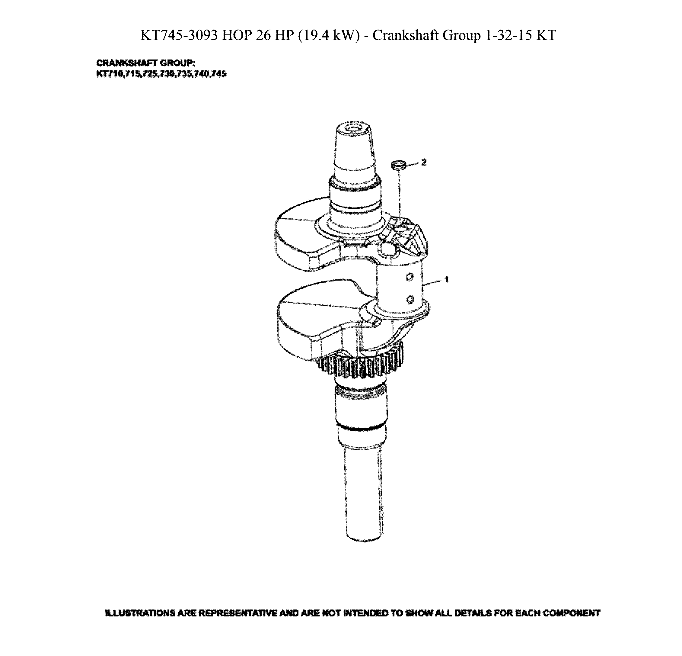 Husqvarna TS354X-96043029500 crankshaft diagram