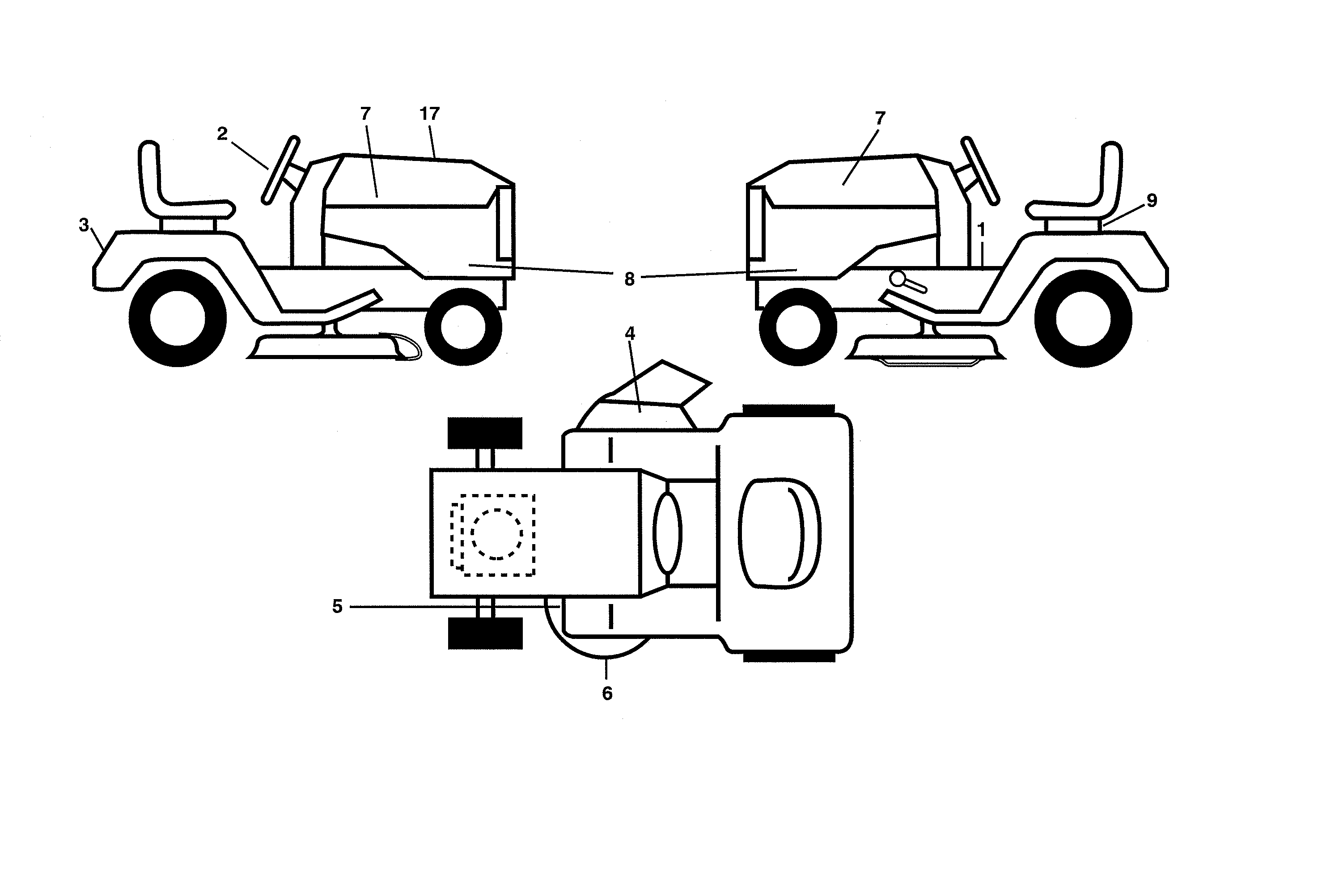 Poulan PB20A46-96042016701 decals diagram