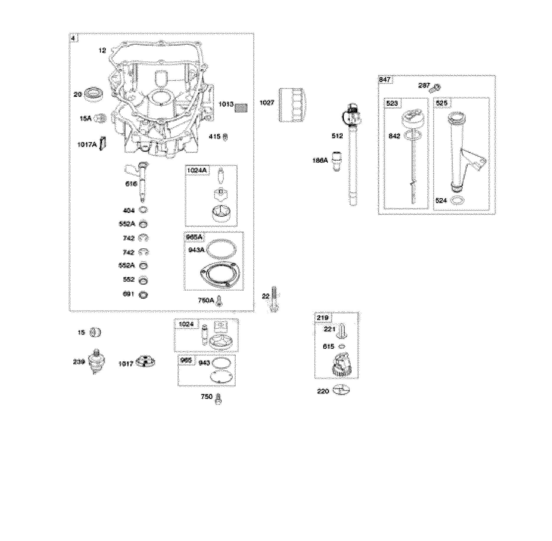 Husqvarna 917240443 engine sump/oil pump diagram